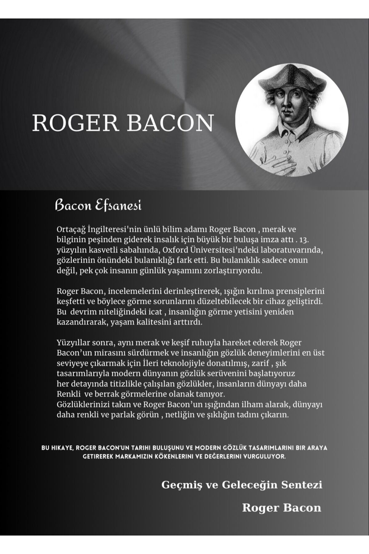 Roger Bacon  Erkek Güneş Gözlük Minyon & Metal Çerçeve - Görsel 7