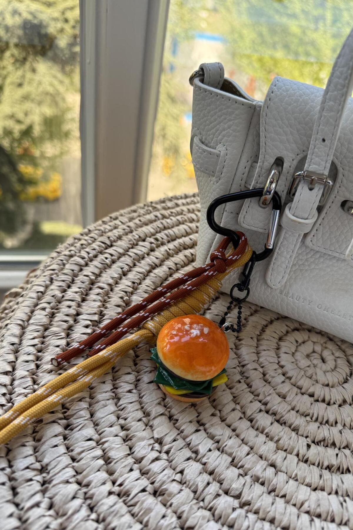 My Joyas Design-Hamburger Charm Keychain & Bag Accessory 2