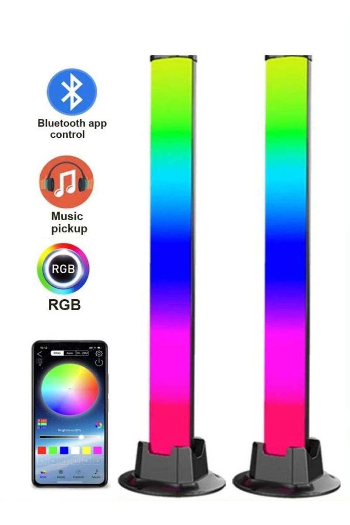 Prime by Javaudan-Desktop Atmosphere Light Smart LED Light Bars with Music Sync Bluetooth App & Remote Control 1