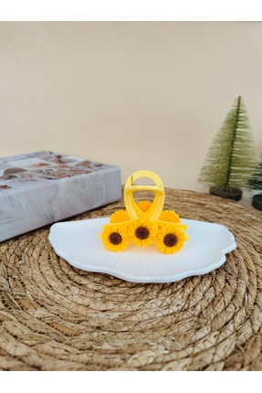 Maral Accessories 3 Ayçiçekli tek mandal Toka