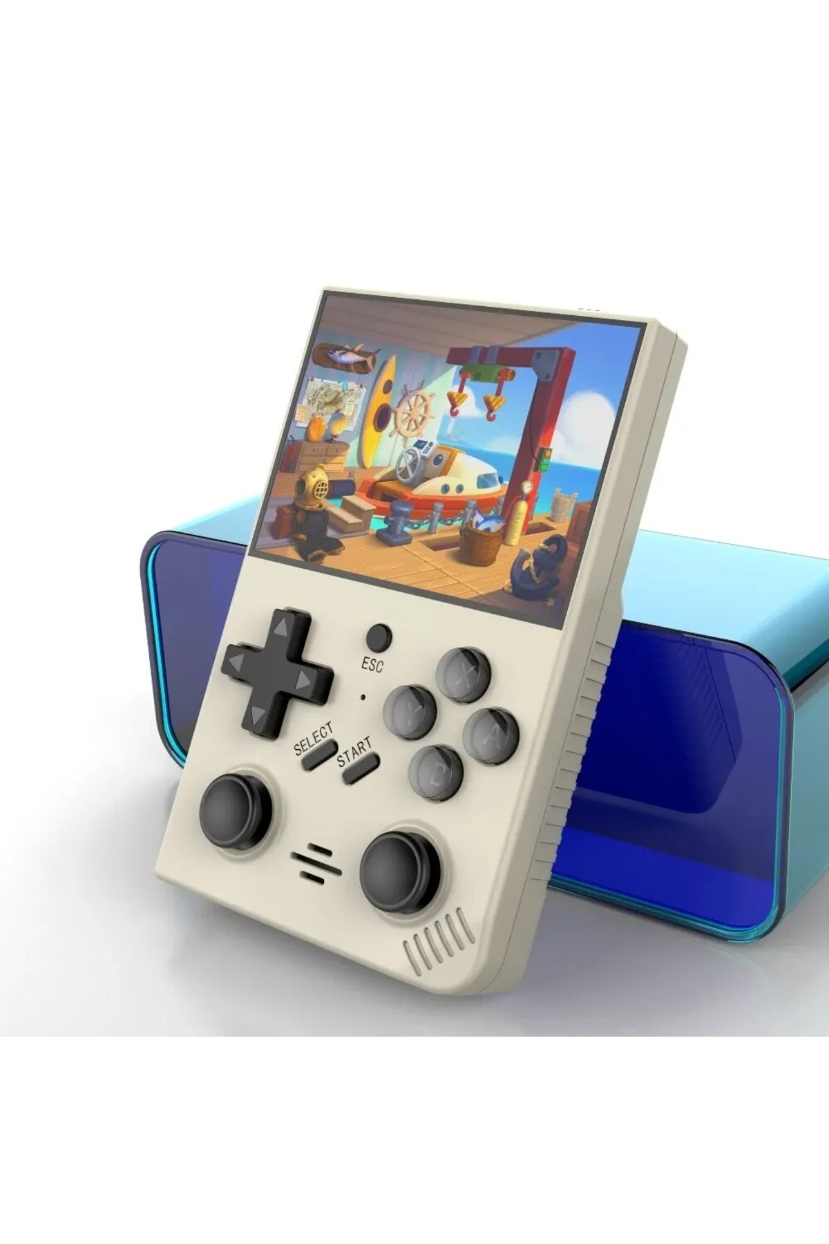 Nintendo GC セット İMEXTECH R35 Plus 3.5 Inç Ips Ekran Retro Handheld Video Oyunu