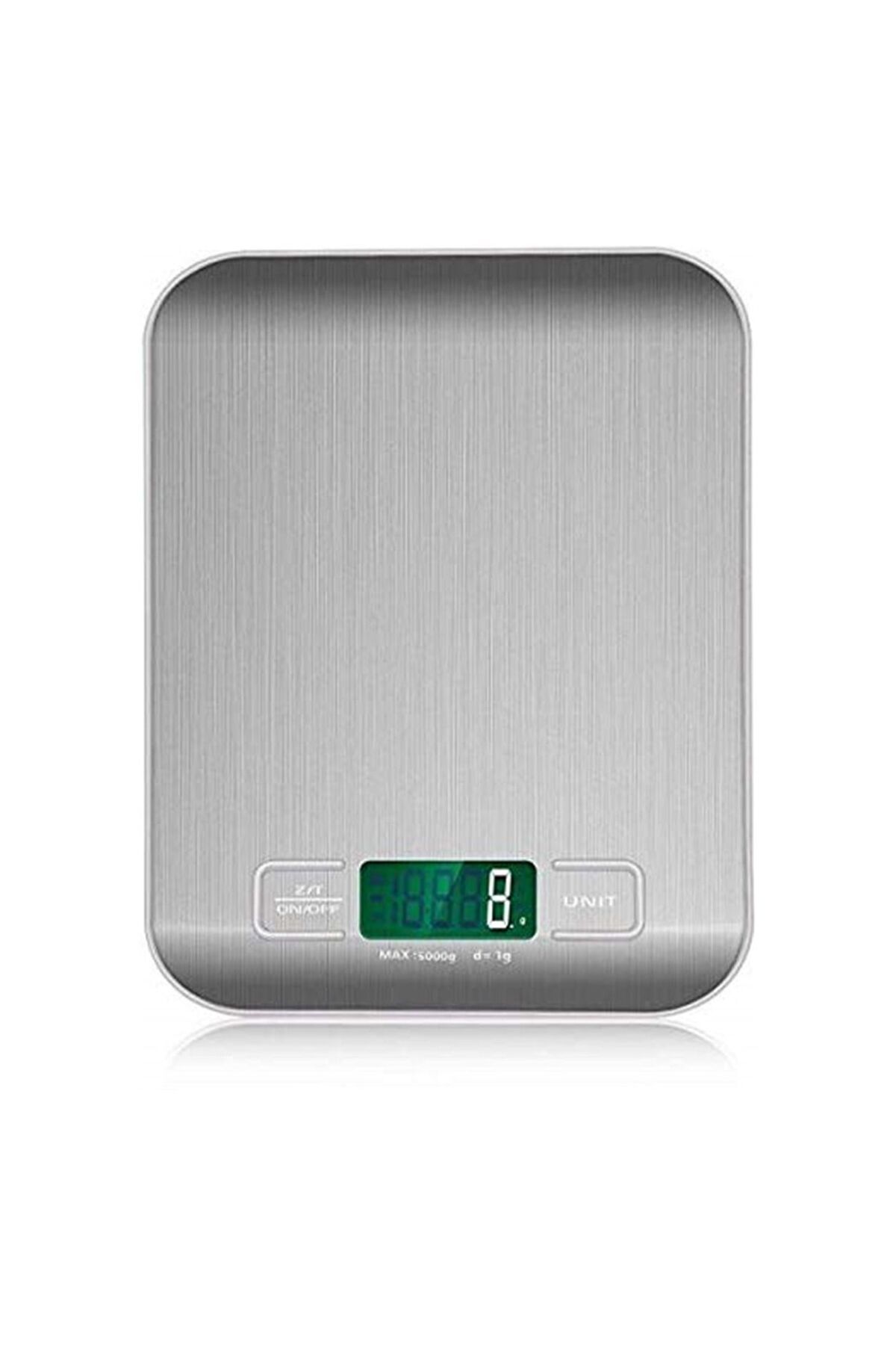Generic-Digital Kitchen Scale Slim Stainless Multifunction Food Scale with LCD Display and Tare Function-Si 1