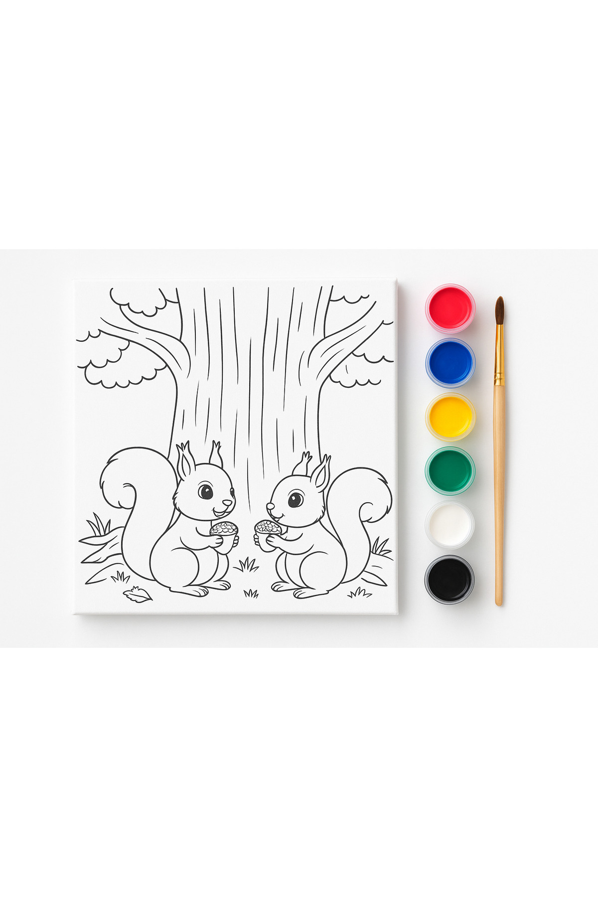 Hobiuniverse Sevimli Sincaplar Boyama Seti | Kendin Yap Sanat Kiti | Çocuk ve Yetişkinler İçin Hobi