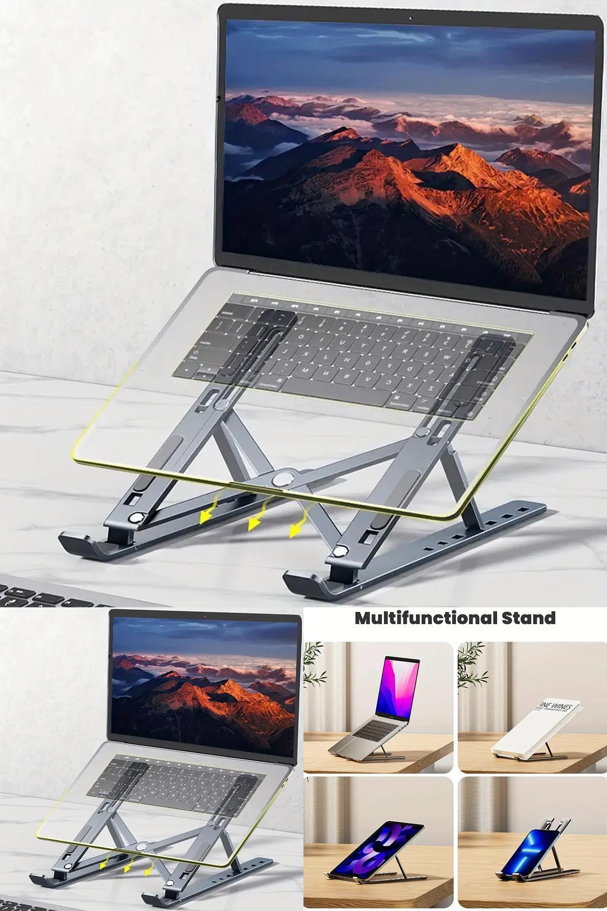 Yu Su Tools Ayarlanabilir Katlanabilir Plastik Laptop Standı – Taşınabilir ve Ergonomik Tasarım Pratik Tasarım