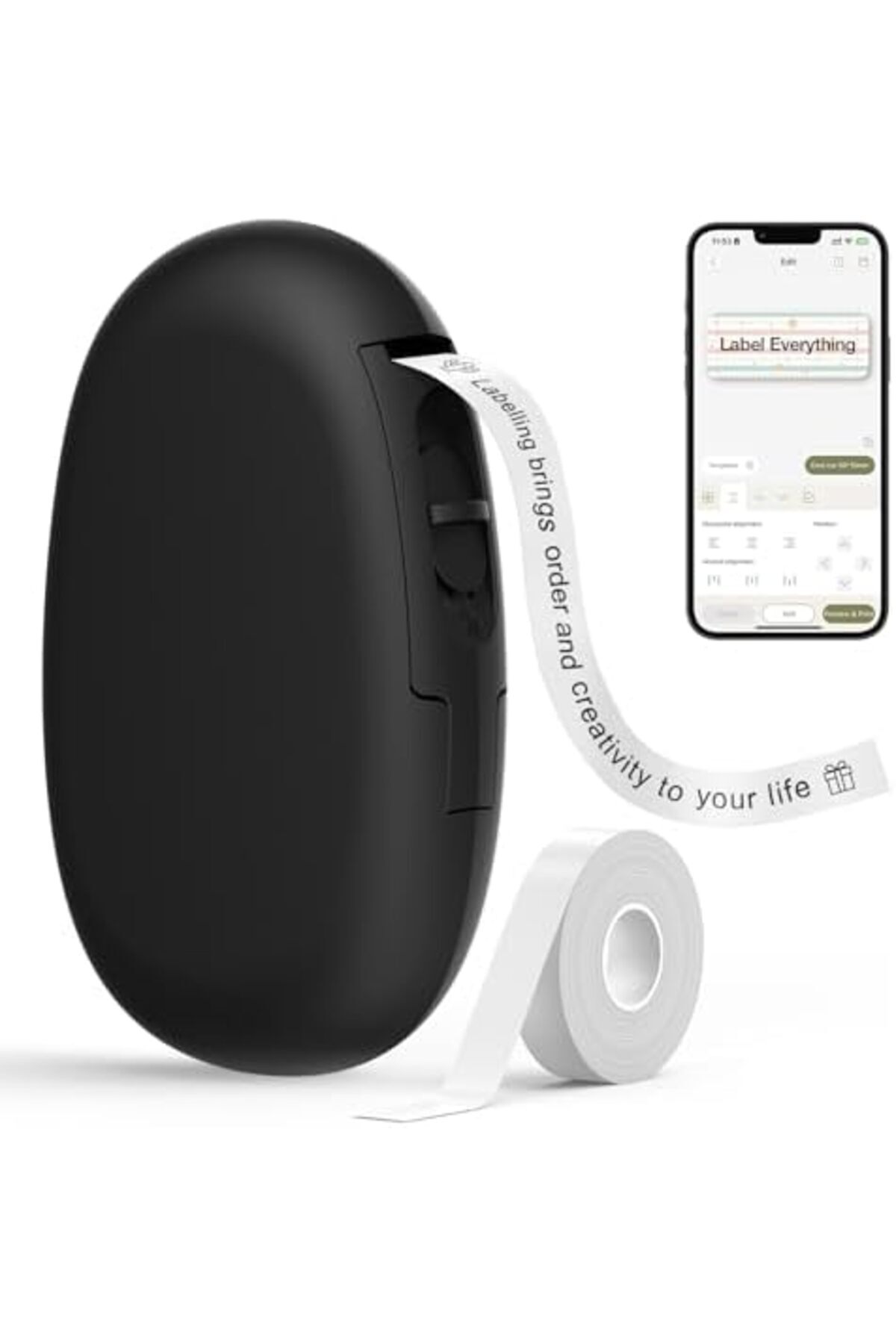 SUPVAN-E10 Bluetooth Label Maker Machine with Continuous Waterproof Label, Portable Inkless Label Pr 2