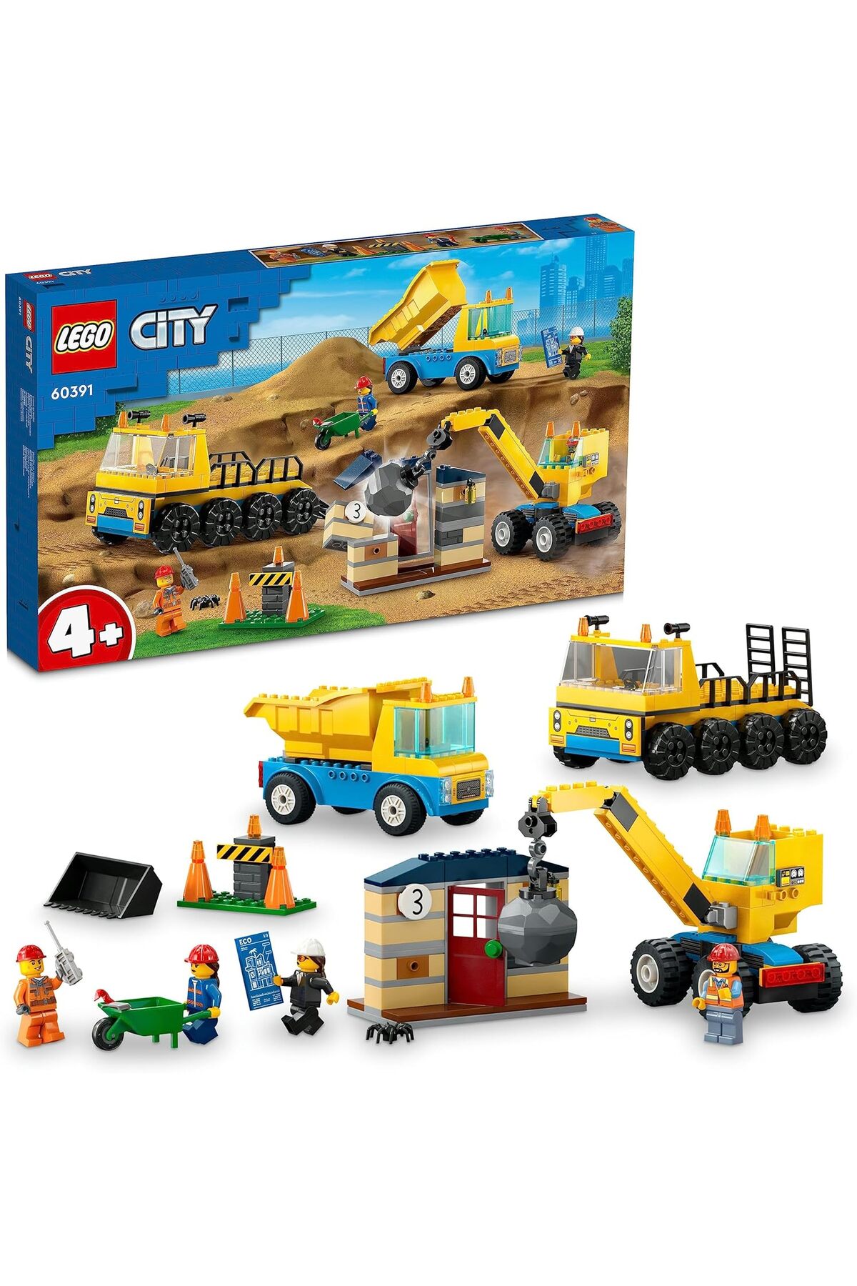 Tknszrshop شهر ساخت‌وساز کامیون‌ها و بولدوزر تخریب جرثقیل ۶۰۳۹۱ (۲۳۵ قطعه) جدیدترین ۱۱۲۷۲۸۹