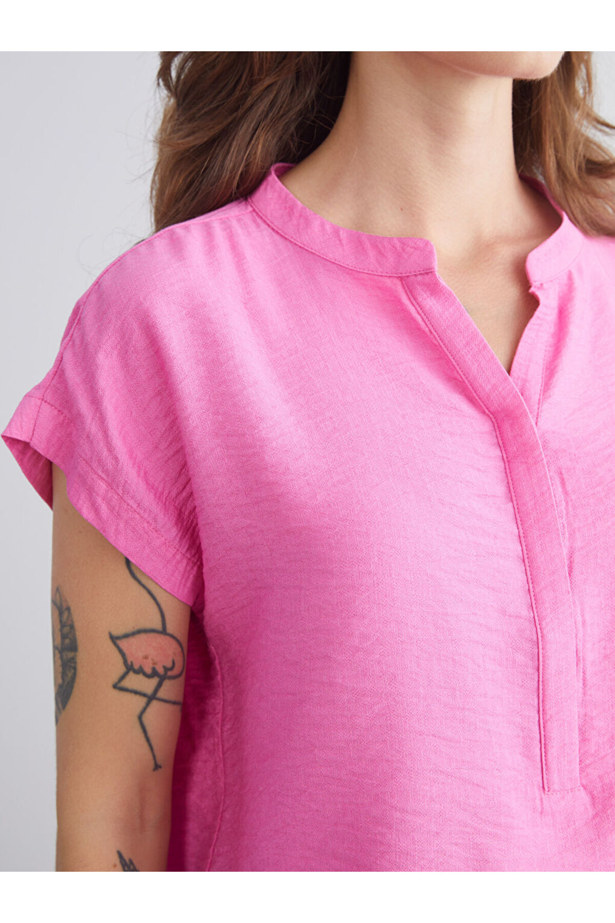 LC Waikiki-Sparkling Selections from Shining Store |   Aerobin Blouse with a Low Neckline 4