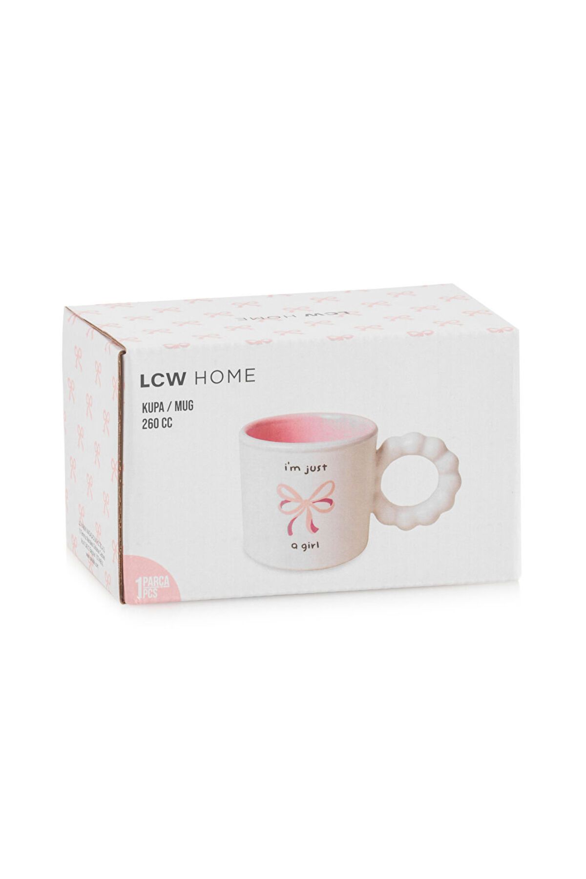 LC Waikiki-Sparkling Selections from Shining Store |   Bow Printed Porcelain Mug 260 ml 5