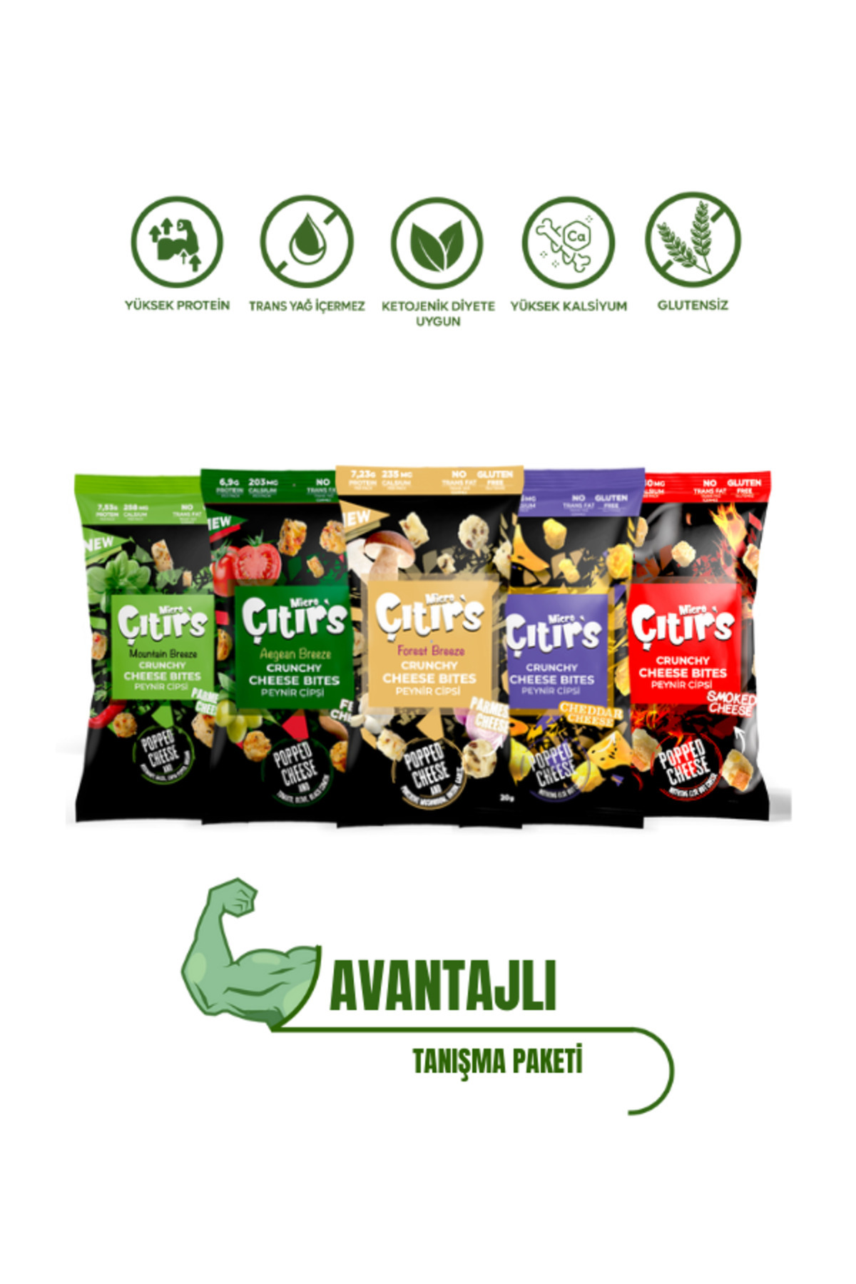 Micro Çıtır's Paketi 1 – Peynir Cipsi Serisi