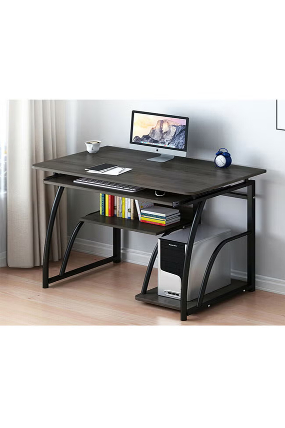 Raffine-Multi-Layer Study And Computer Desk Black 60 x 40 x 71cm 1