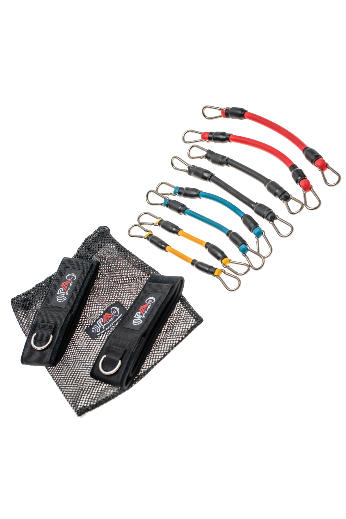 PaaFit-PaaFit elastic cord set, consisting of 4 pairs of elastic cords, 2 ankle straps 1