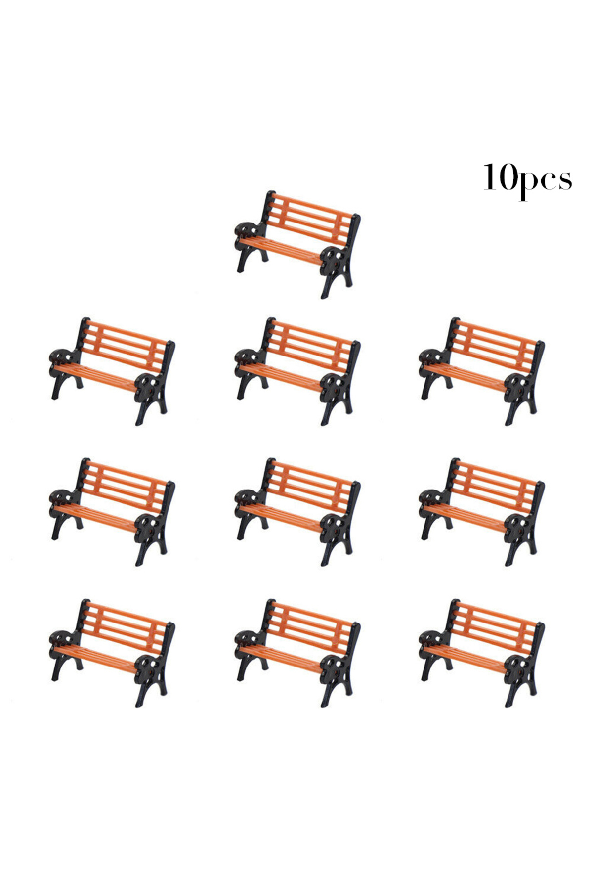 ۱۰ عدد صندلی نیمکت مدل قطار HO مقیاس TT ۱:۸۷ مبلمان نیمکت خیابانی پارک مدل نیمکت پارک کوچک مبلمان خیابان …