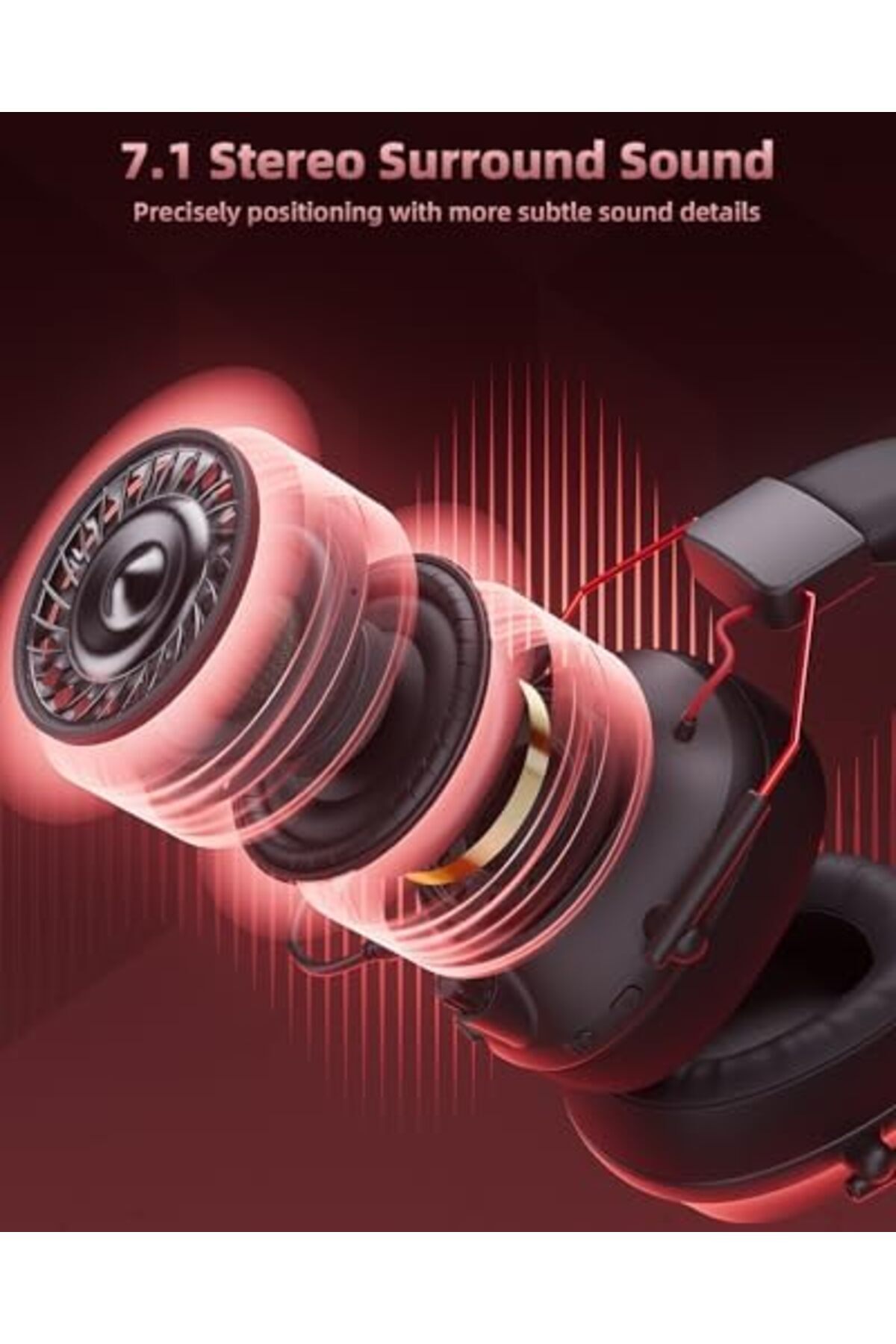 mytrix-2.4GHz Wireless Gaming Headset with Noise Cancelling Detachable Mic for PC/PS5/PS4/Switch/Mac 8