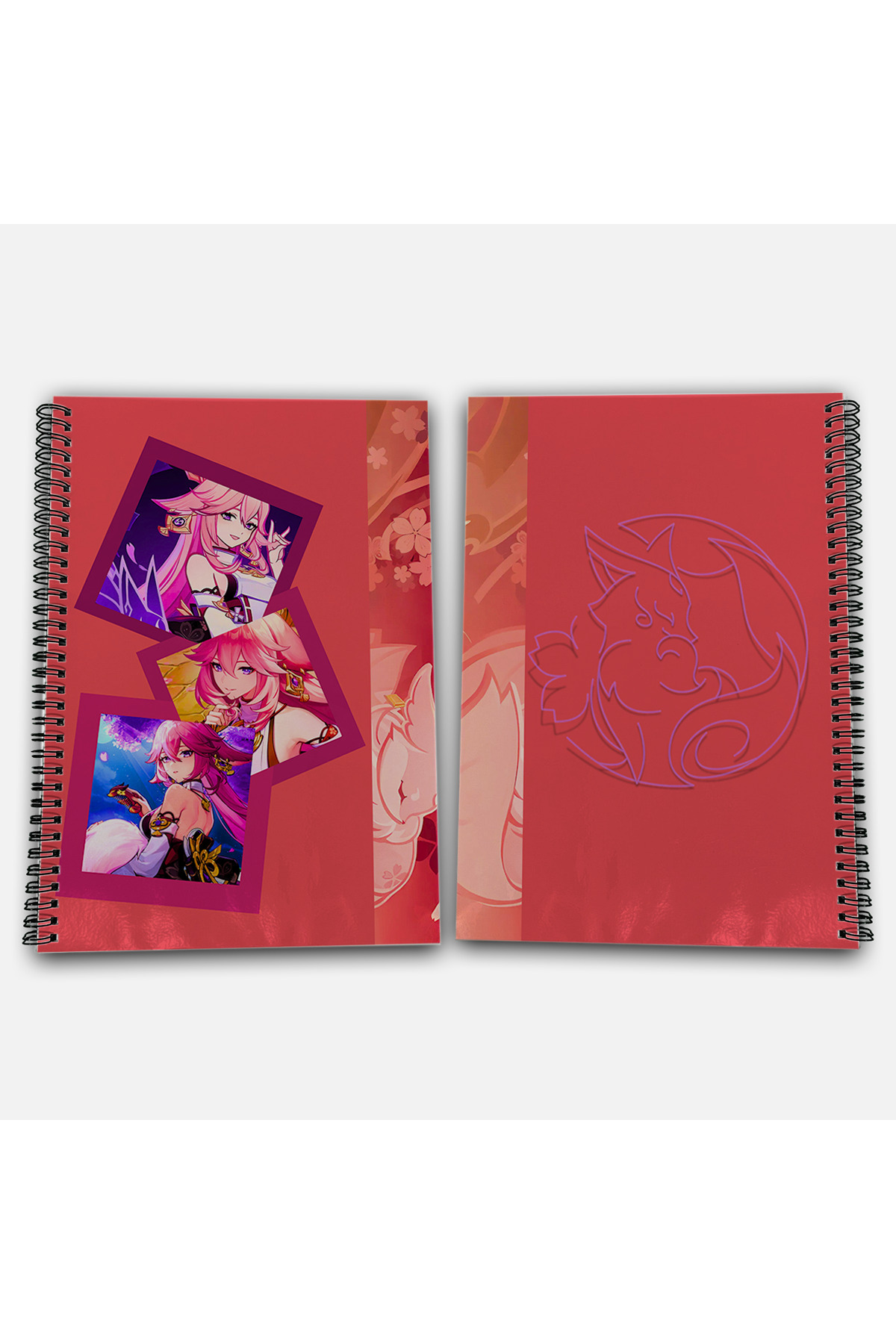 Define Moyas-Genshin Impact Yae Miko Unlined A4 School Notebook 72 Sheets Model 2 1