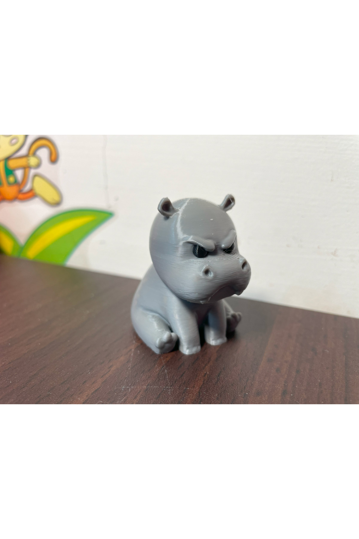 Angry Little Hippo – 10 cm Sevimli ve Sinirli Su Aygırı Figürü