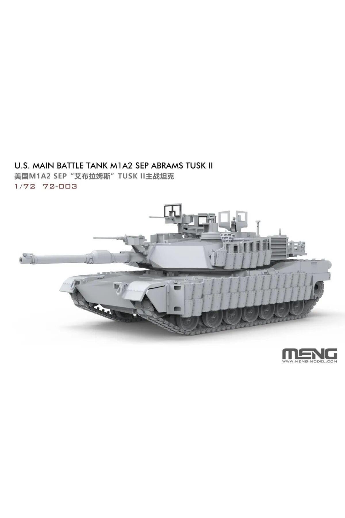 MENG 72-003 1/72 کیت مدل تانک اصلی نبرد ایالات متحده M1A2 SEP آبرامز تاسک II
