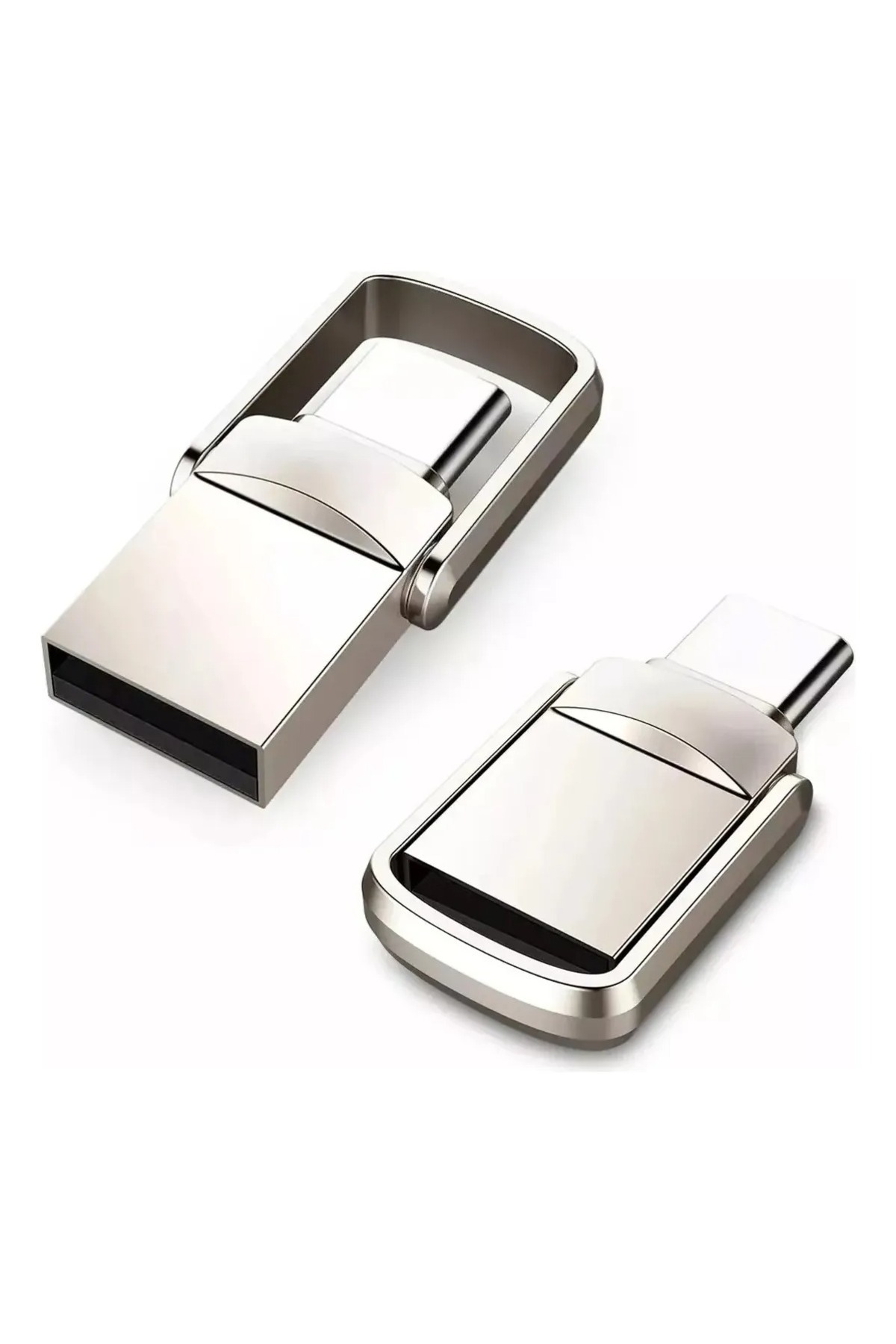 gaman-64Gb High Speed ​​Usb Flash Drive 3.0/2.0 with 2 in 1 Typ-C + USB Port 1
