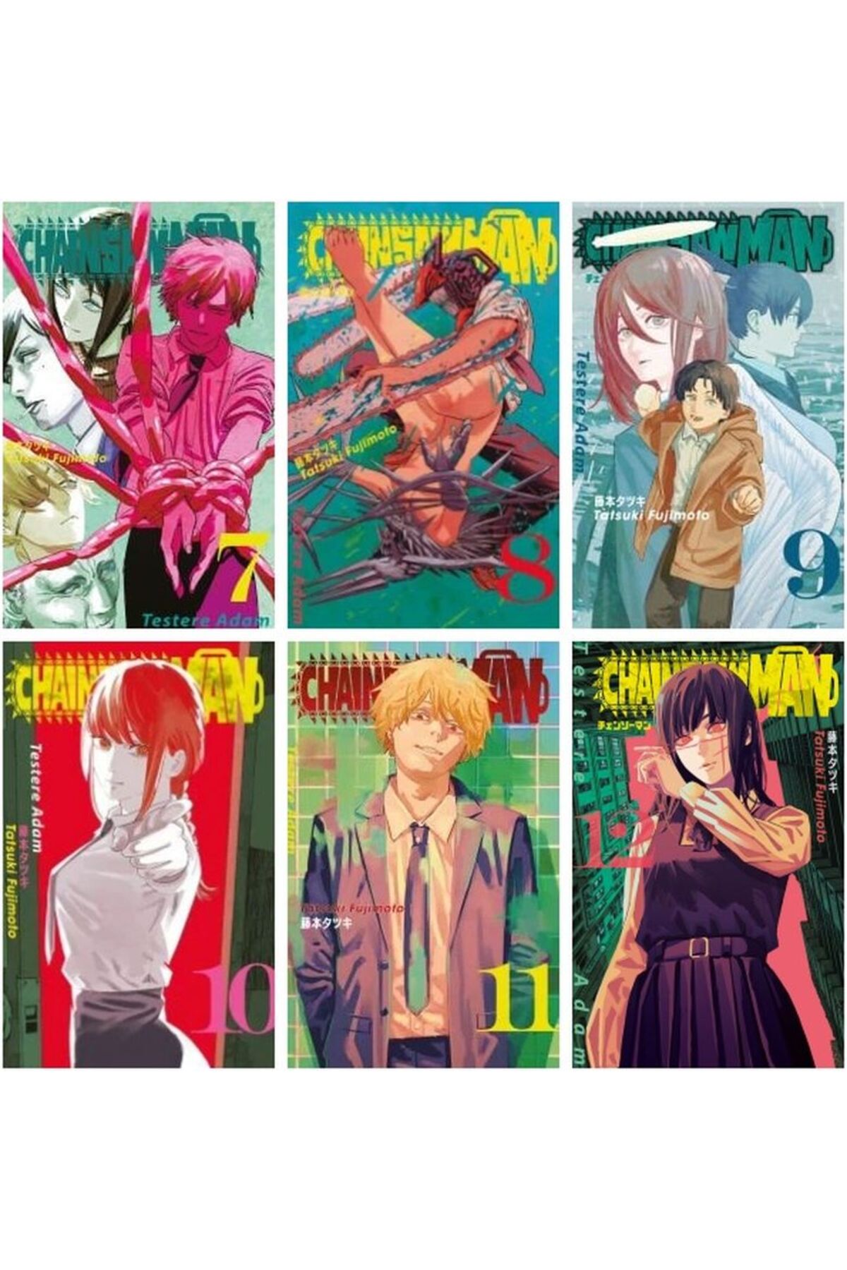 Testere Adam Gerekli Şeyler Yayıncılık Chainsaw Man-Testere Adam 7-8-9-10-12-13 ...
