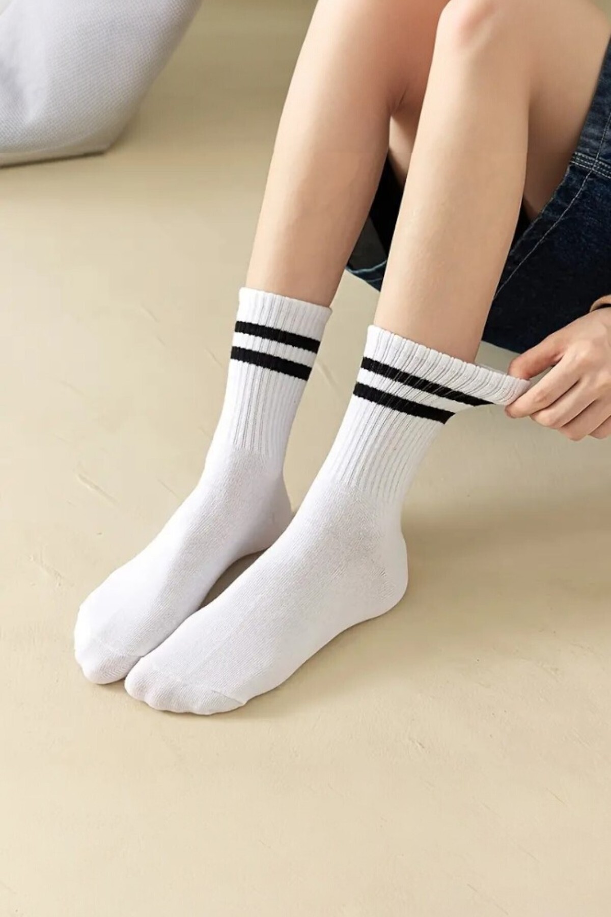 Hitit Socks Унисекс 5 чифта висококачествени памучни колежански чорапи