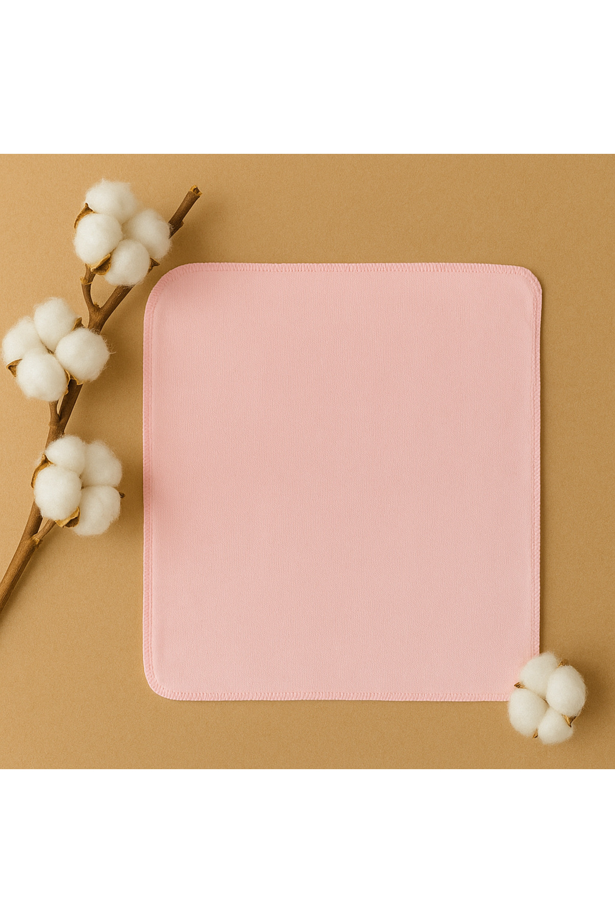 Chicsy Baby Organik Pamuklu Kız Bebek Mendil Seti 6'lı Pembe Tonlarda Yumuşak Yeni Doğan Havlusu 35x30 cm fotoğrafı 2 (önizleme)