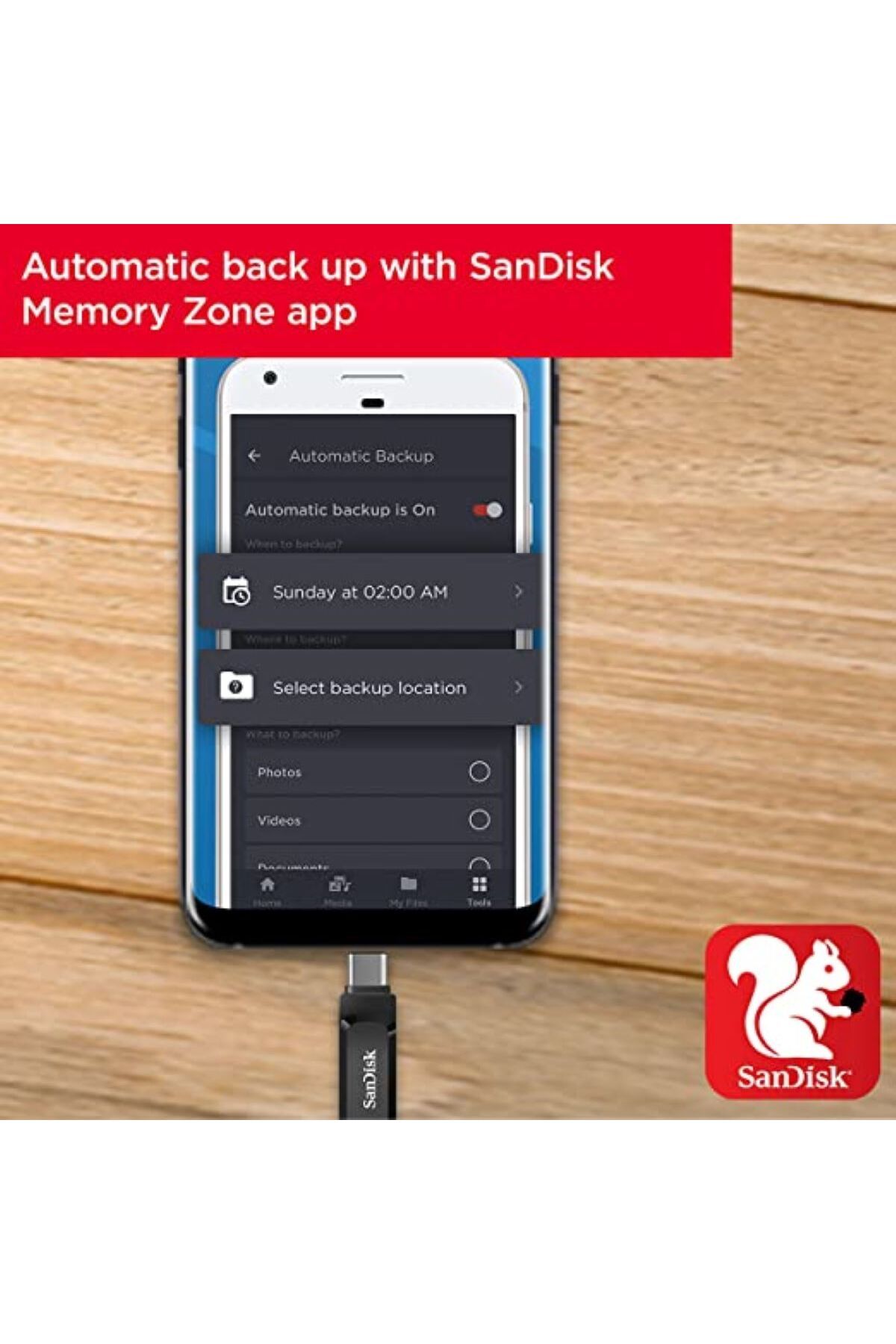 SanDisk-محرك أقراص فلاش USB من النوع C Ultra Dual Drive Go بسعة 64 جيجابايت 2