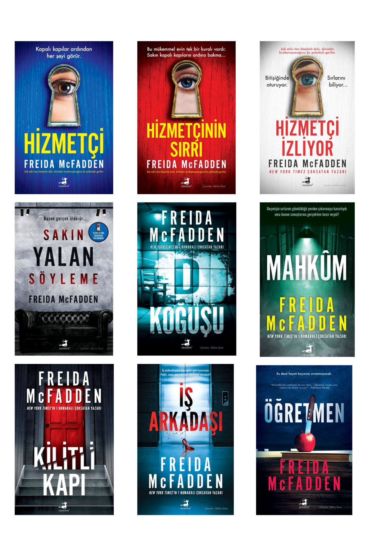 Olimpos Yayınları Freida McFadden 9 Kitap Set (Hizmetçi - İş