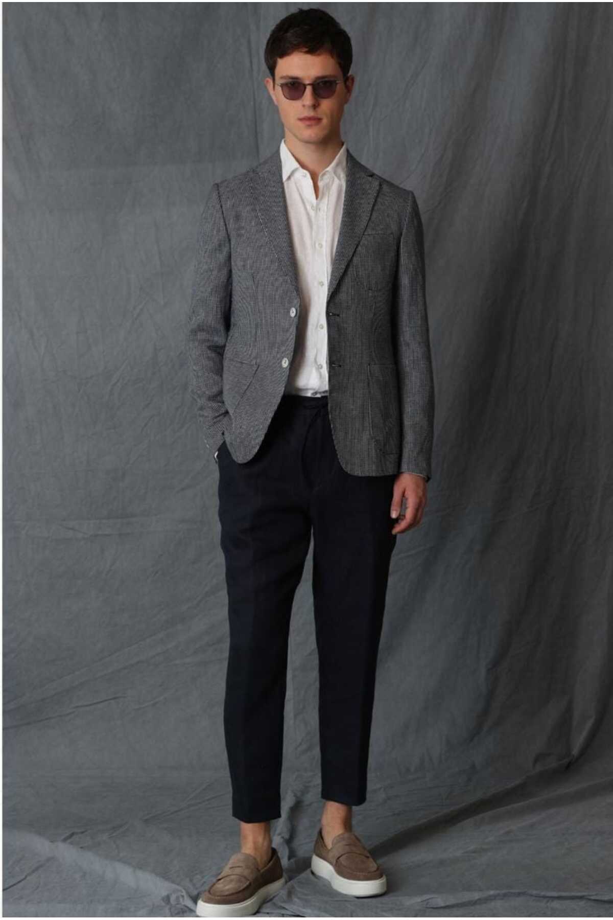 bert smart men's chino pants slim fit black