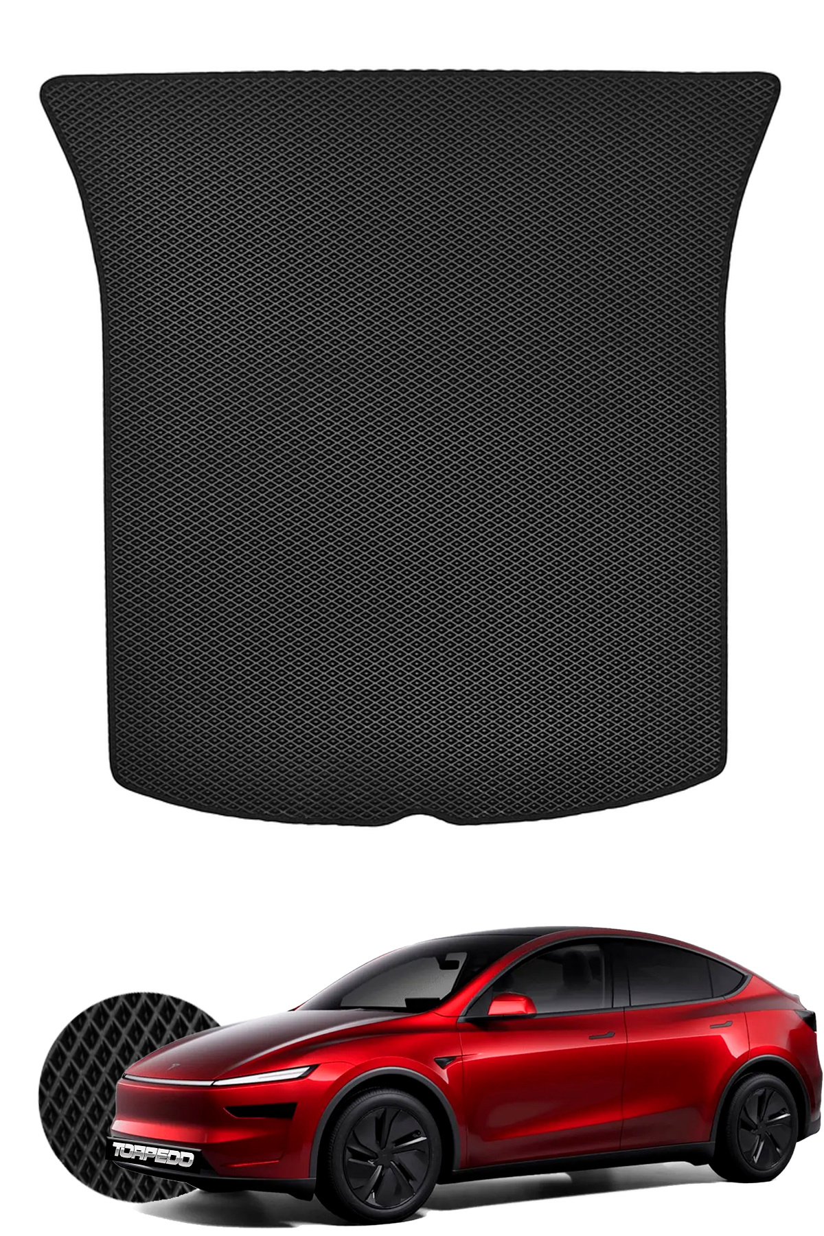 TORPEDO Tesla Model Y Juniper 2025 Uyumlu Hücreli Premium Eva Oto Bagaj Havuzu Siyah