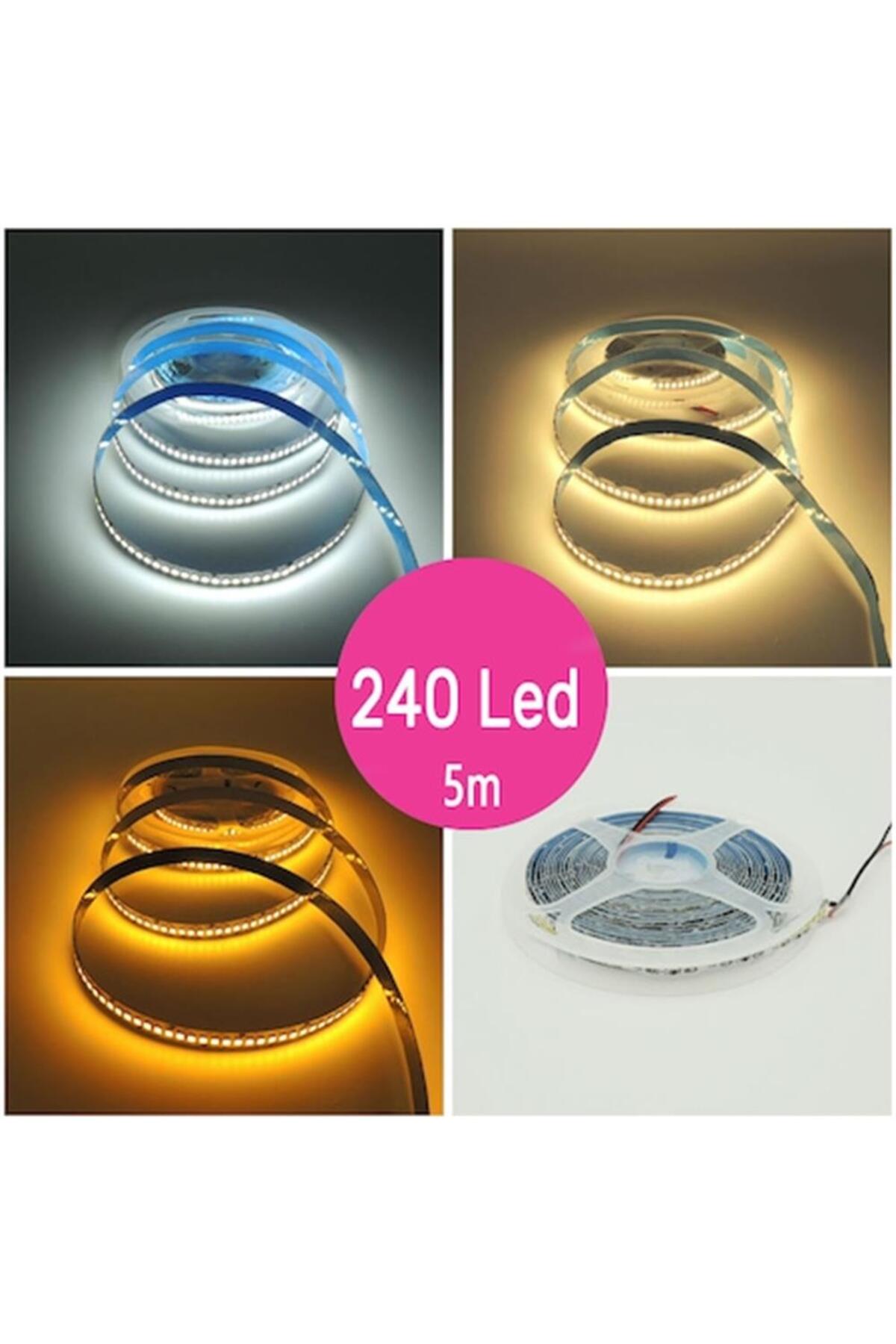 240 LEDLİ BEYAZ IŞIK ULTRA PARLAK ŞERİT LED 5 METRE CT-4538B ...