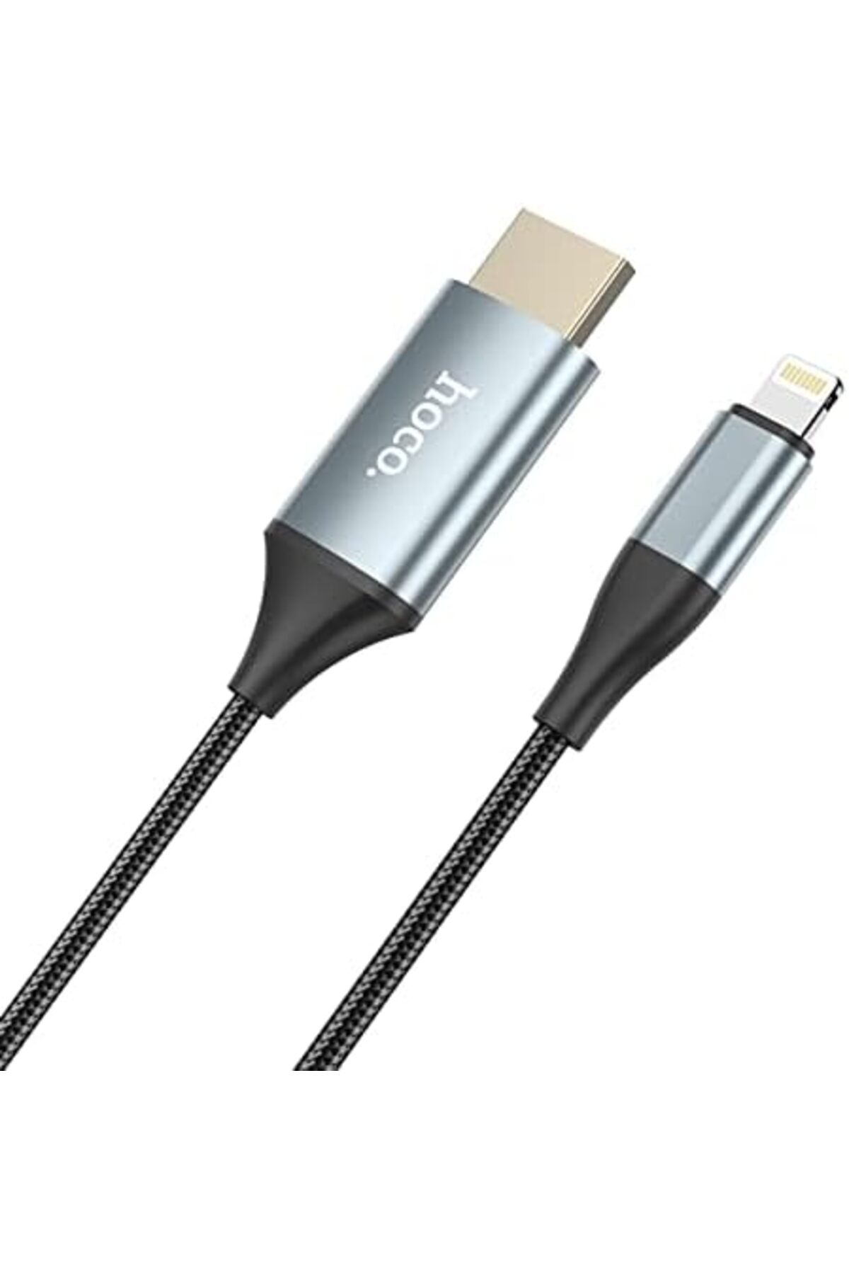 Hoco-Lightning to HDMI Cable, Supports HD 1080p Output, Plug & Play, Compatible with iPhone, Length: 6