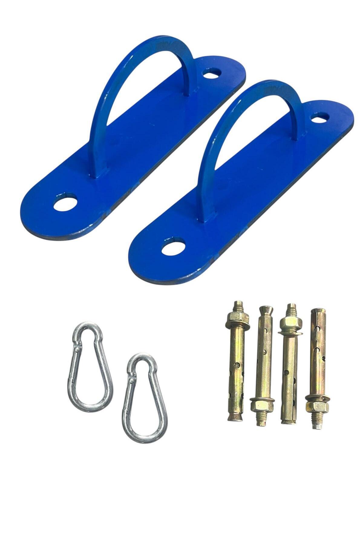 Remege Spor Malzemeleri Hamak, Salıncak, Yoga Hamağı, Boks Kum Torbası, Crossfit Halatı Zemin Duvar Tavan Asma Aparatı 2'li