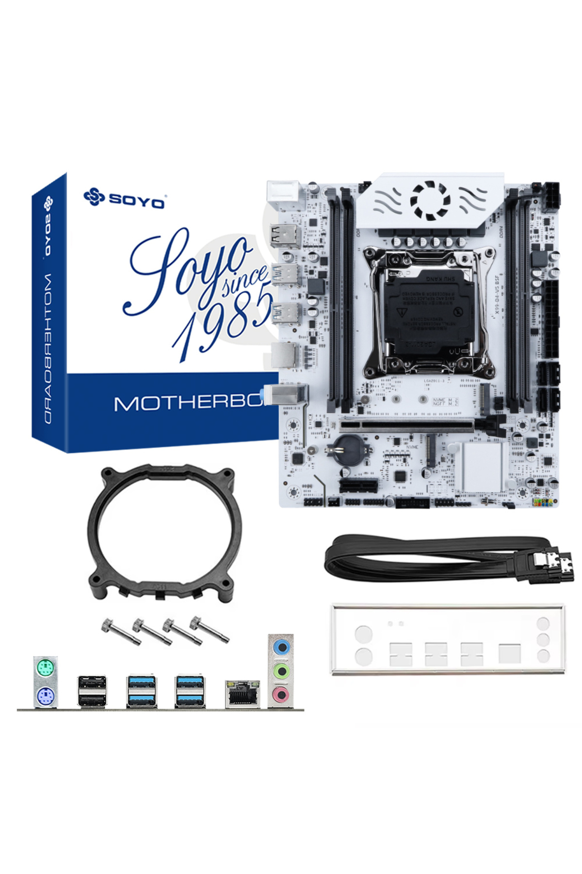 Choice-Motherboards SOYO X99 Gaming Motherboard Kit C612 Chip with E5 2650 V3 CPU & DDR4 16G*1 2133MHz Memo 6