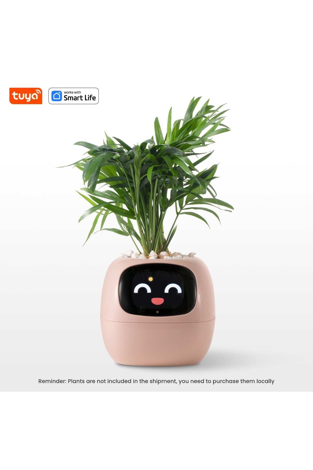 choice2-Light Pink Tuya Ivy Smart Planter,Endless Fun Over 49 Rich Expressions,7 smart sensors,AI Chips Make 1