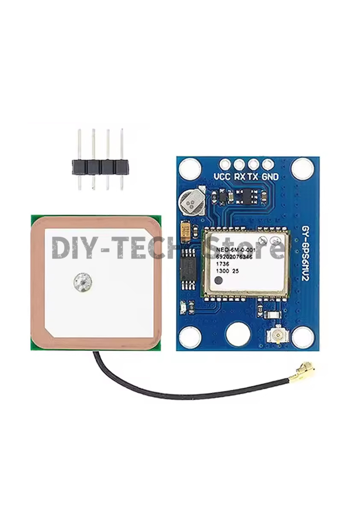 AOKIN-GY-NEO6MV2 NEO-6M GPS Module NEO6M with Flight Control EEPROM MWC APM2.5 Large Antenna for Arduino 3