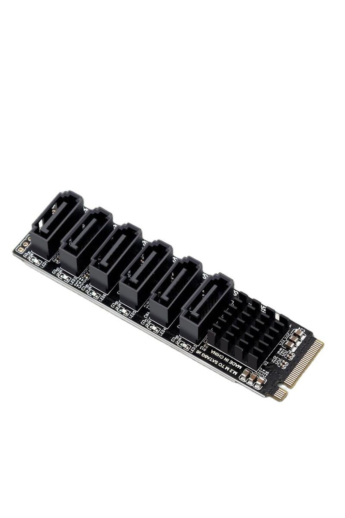 Choice-Adapter Card M.2 to SATA3.0 Adapter Card 6Gbps High Speed M.2 PCIE to SATA Expansion Card with Smart 1