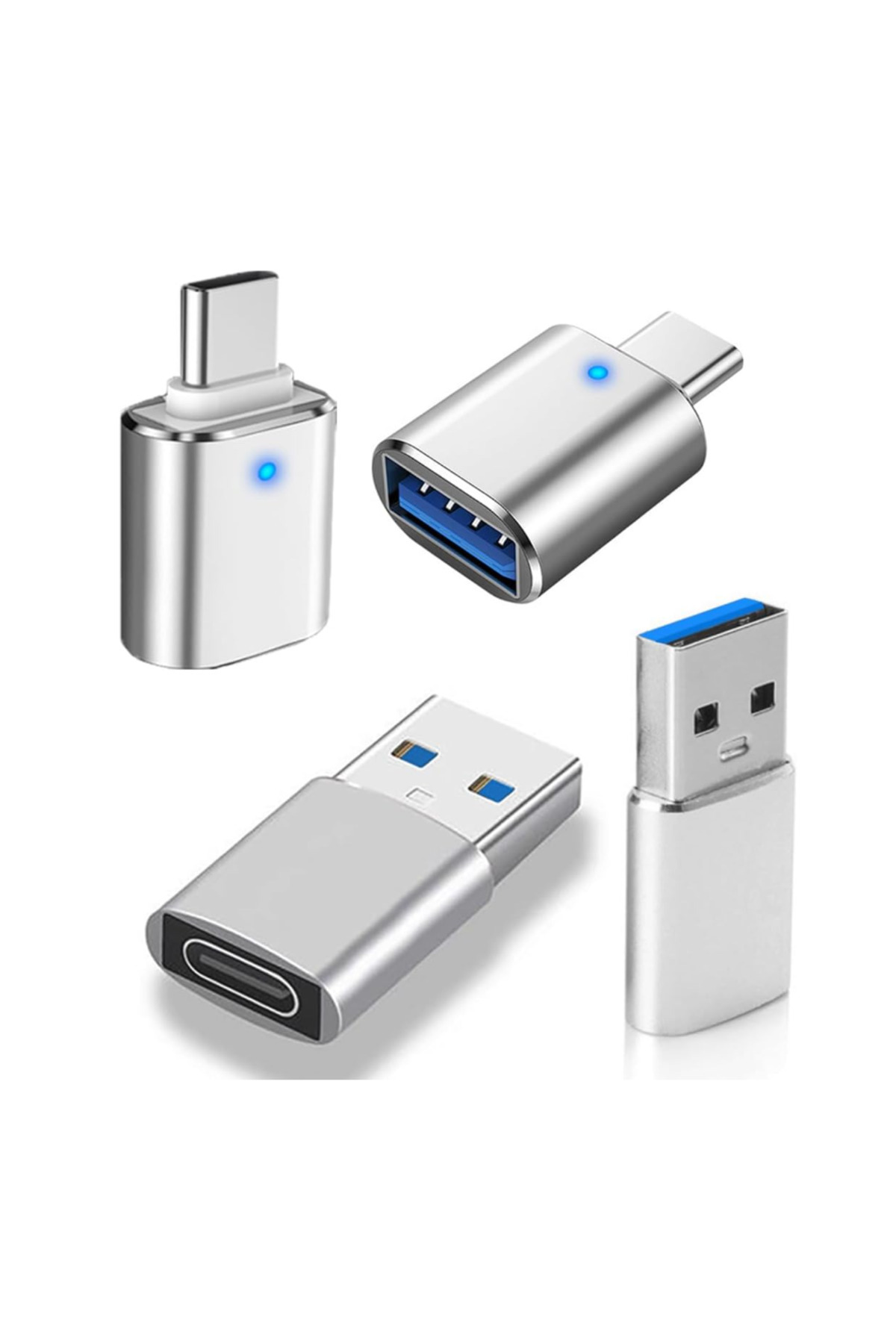 Choice-4Pcs adapter USB Adapter Multiple Port, 4Pcs USB to USBC-C Adapter, USB C to USB Adapter, USB A to U 1