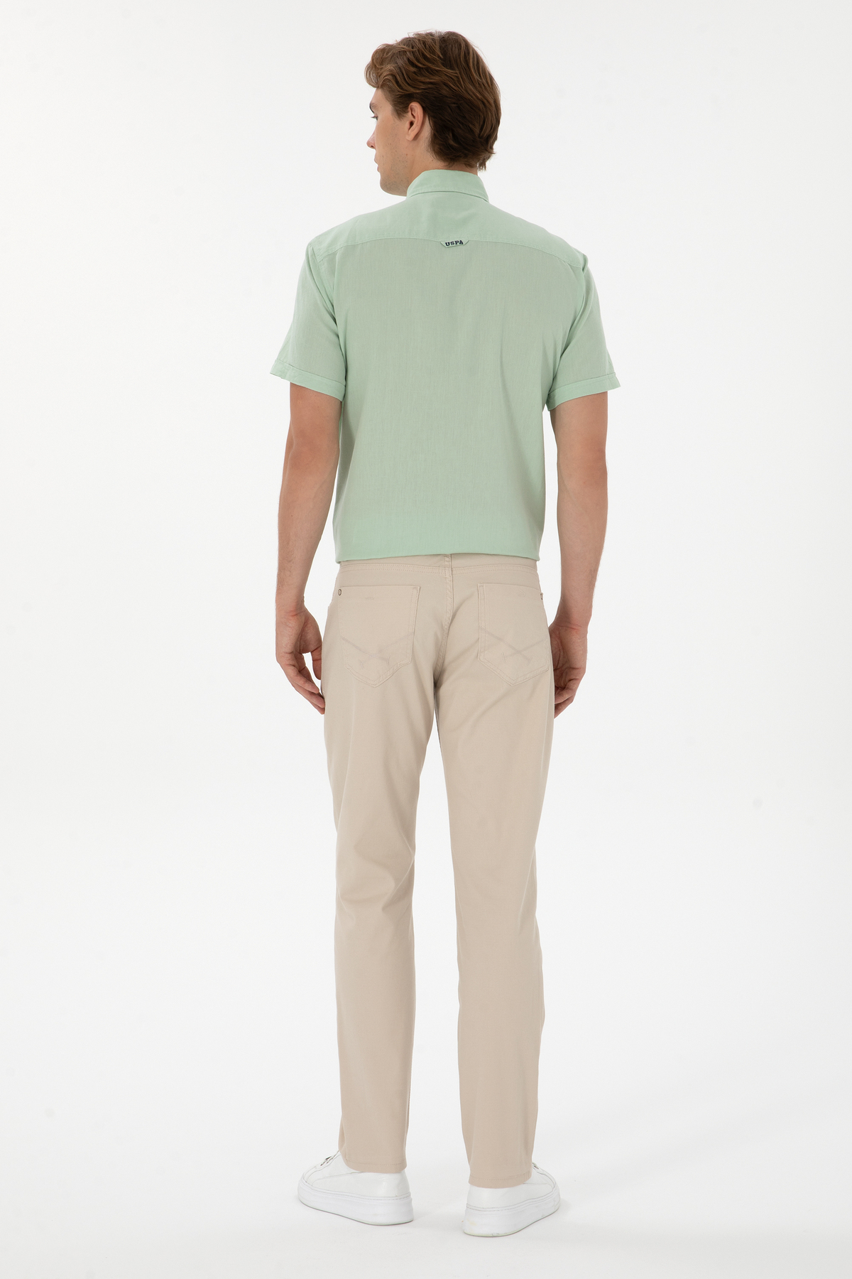 Erkek Regular Fit Taş Kanvas / Chino Pantolon 50299182-VR049 — خاکستری 1168360 — تصویر 4 از 6