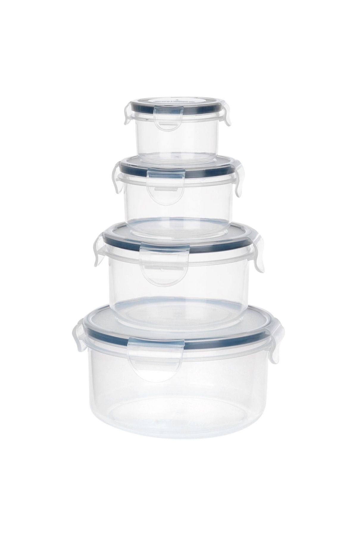 Vilde-Set caserole cu capac fara BPA 800 ml, 400 ml, 180 ml și 80 ml 6