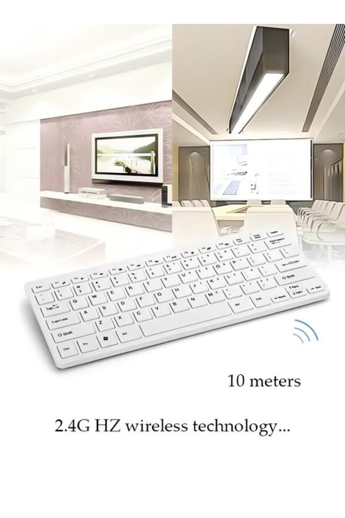 Generic-Wireless Keyboard And Mouse Set White 2