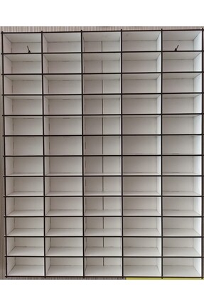 Ağaçistan AHŞAP OYUNÇAK ARABA RAFI 60'lı - BEYAZ- küçük Araba Garajı