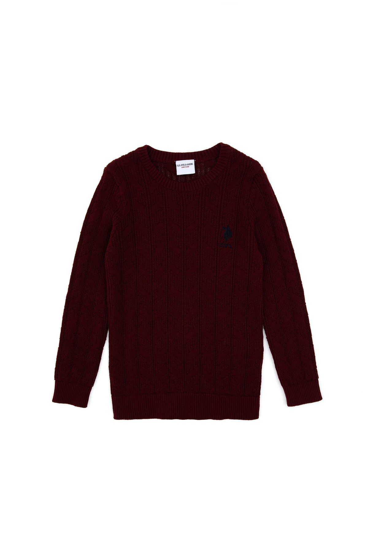 یو اس پولو ژاکت بافتنی پسرانه سرمهای ساده 50315638-VR014 یو اس پولو ژاکت بافتنی پسرانه سرمهای ساده 50315638-VR014