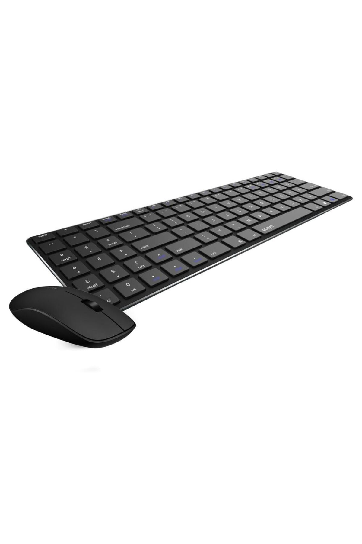 Rapoo-Wireless Keyboard and Mouse 9300M (QWERTY Keyboard and Ergonomic Bluetooth Mouse) Black 4