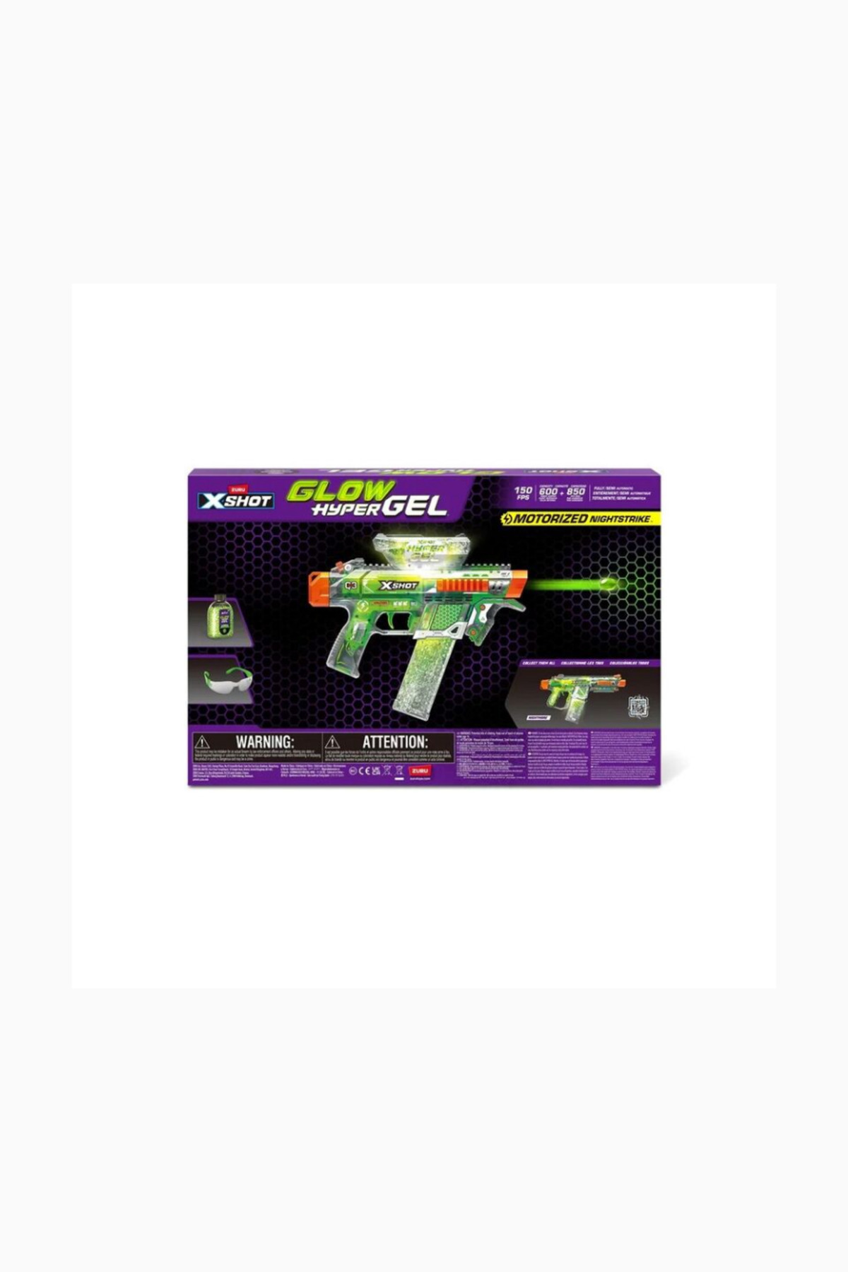 X-Shot Hyper Gel NightStrike, Karanlıkta Parlayan Jel Blaster