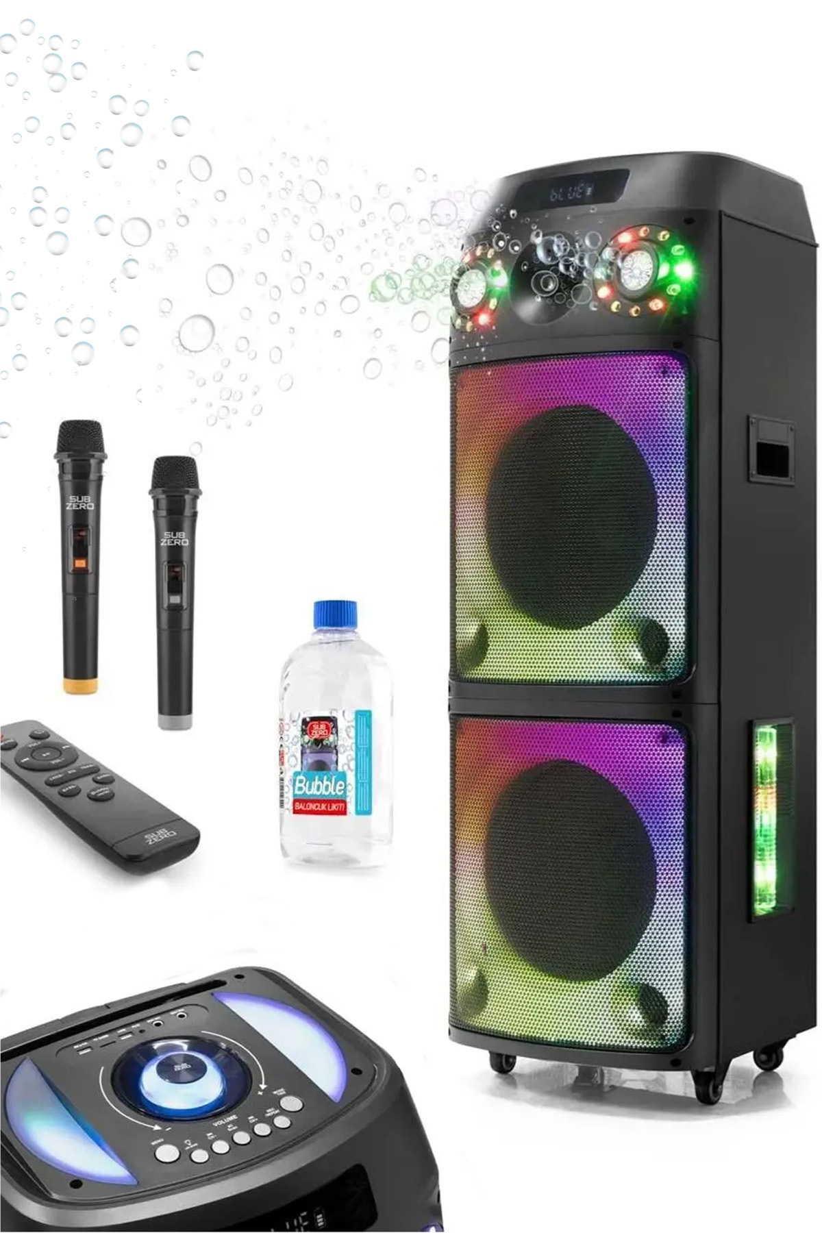 MEGASon 超音波ヘッド付き EXENAR Büyük Boy Bluetooth Hoparlör Speaker 12