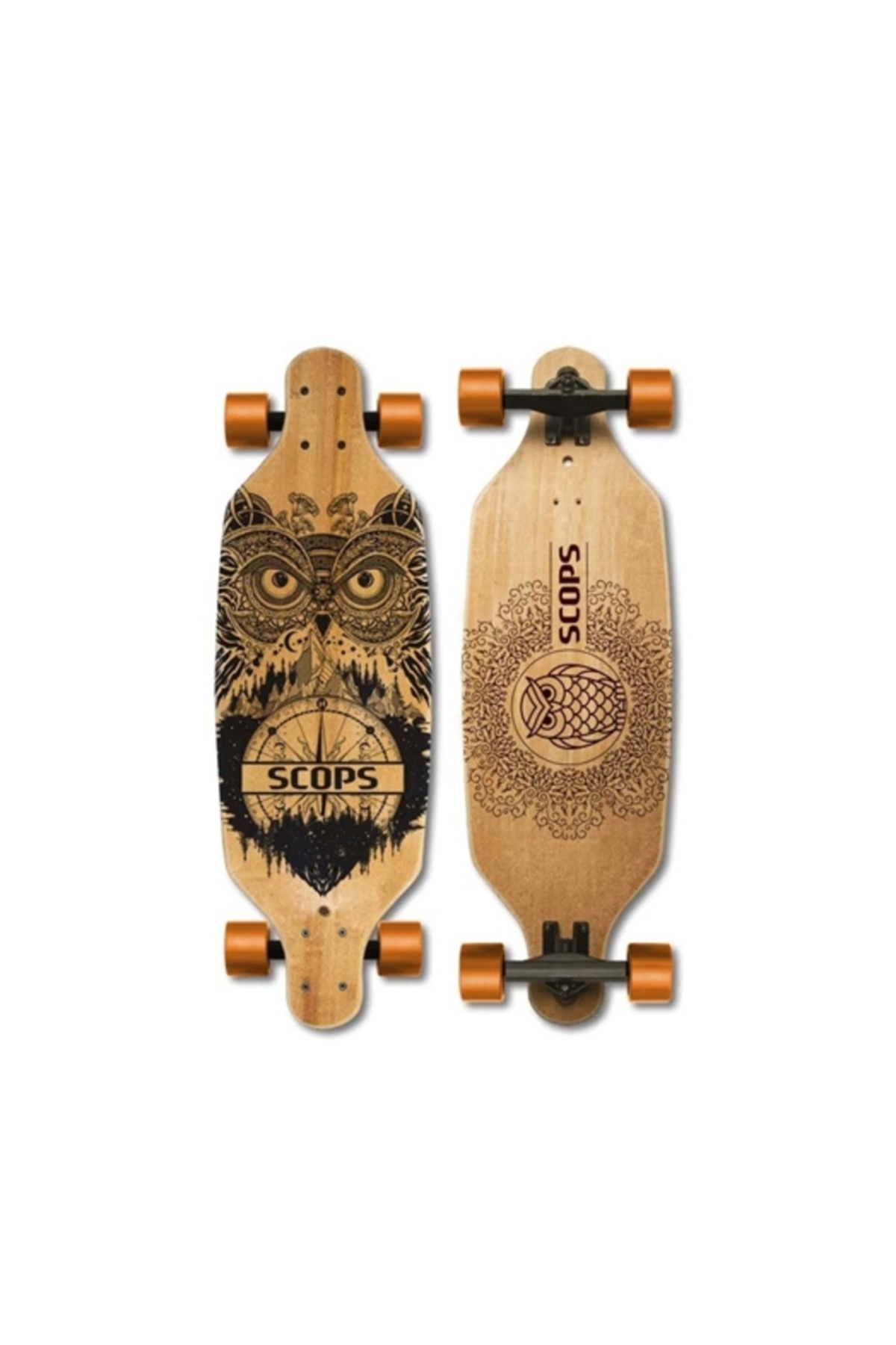 Esginler Design Dusk Cruiser Longboard - Ahşap Kaykay Scops