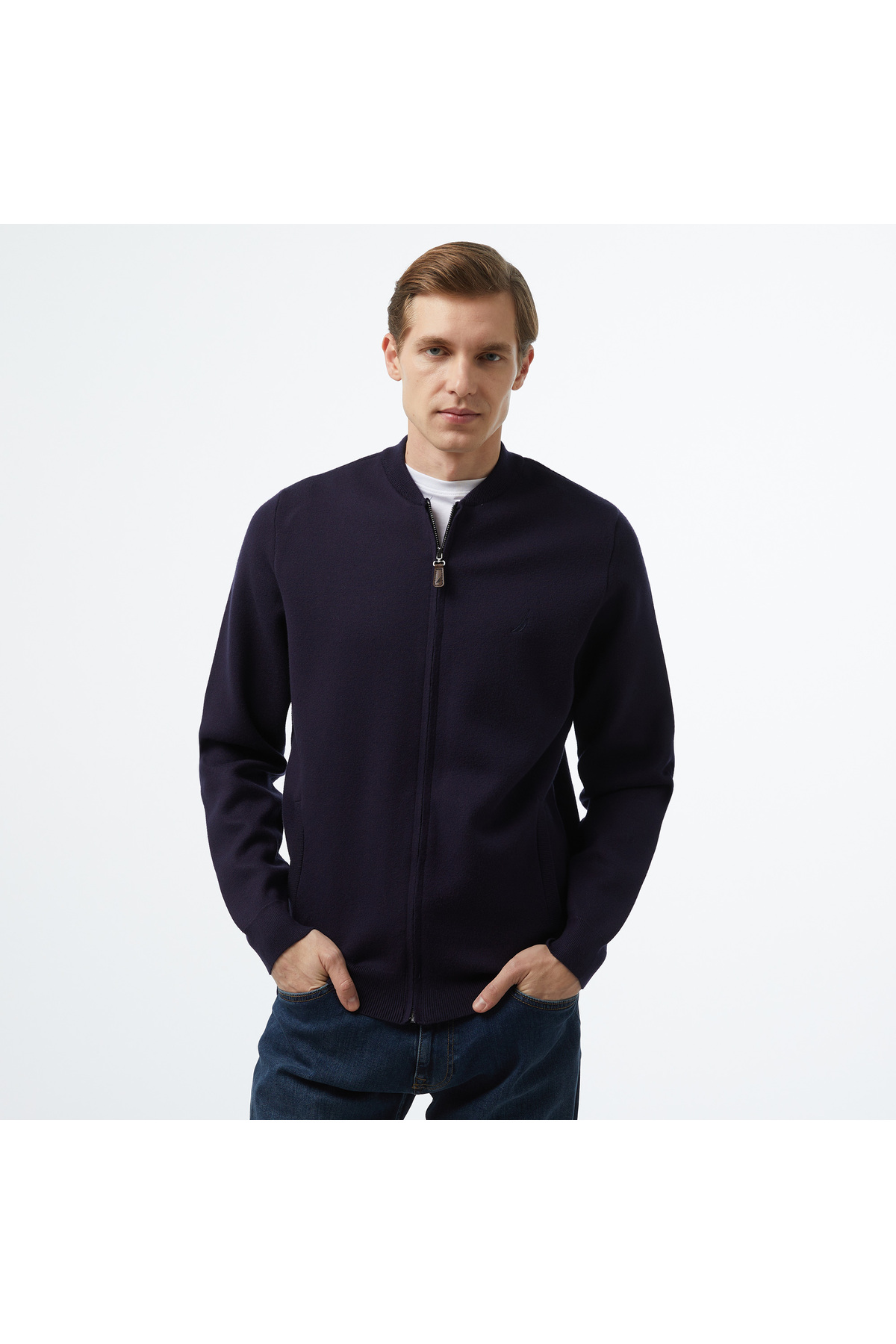 Nautica Erkek Lacivert Regular Fit Triko