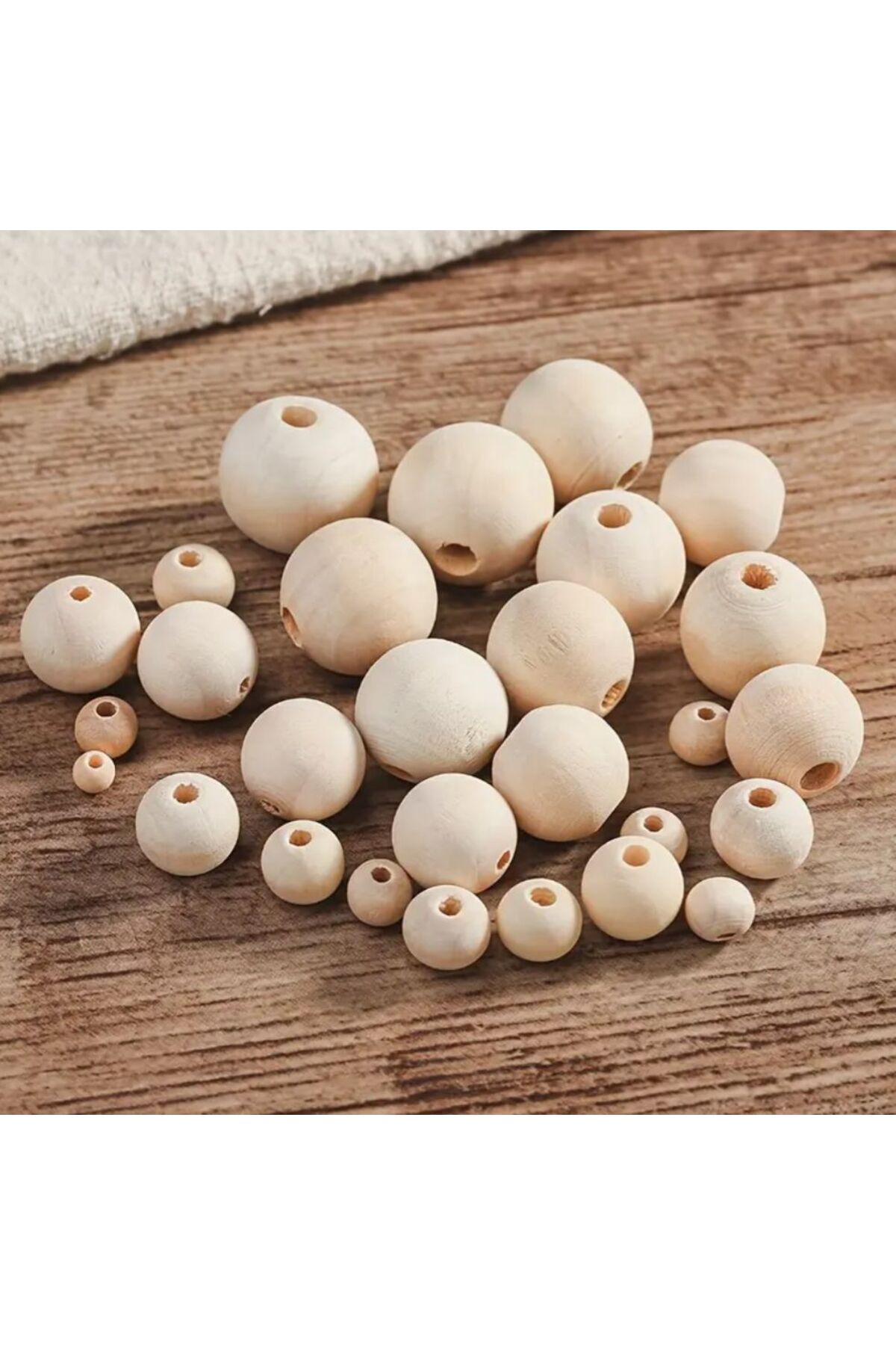 iğne izi Ham Boncuk, Emzik zinciri Ahşap Boncuk, Kuş Süsü Boncuk, Kolye, Bileklik Yapımı 8mm (50gr-225adt) fotoğrafı 2 (önizleme)