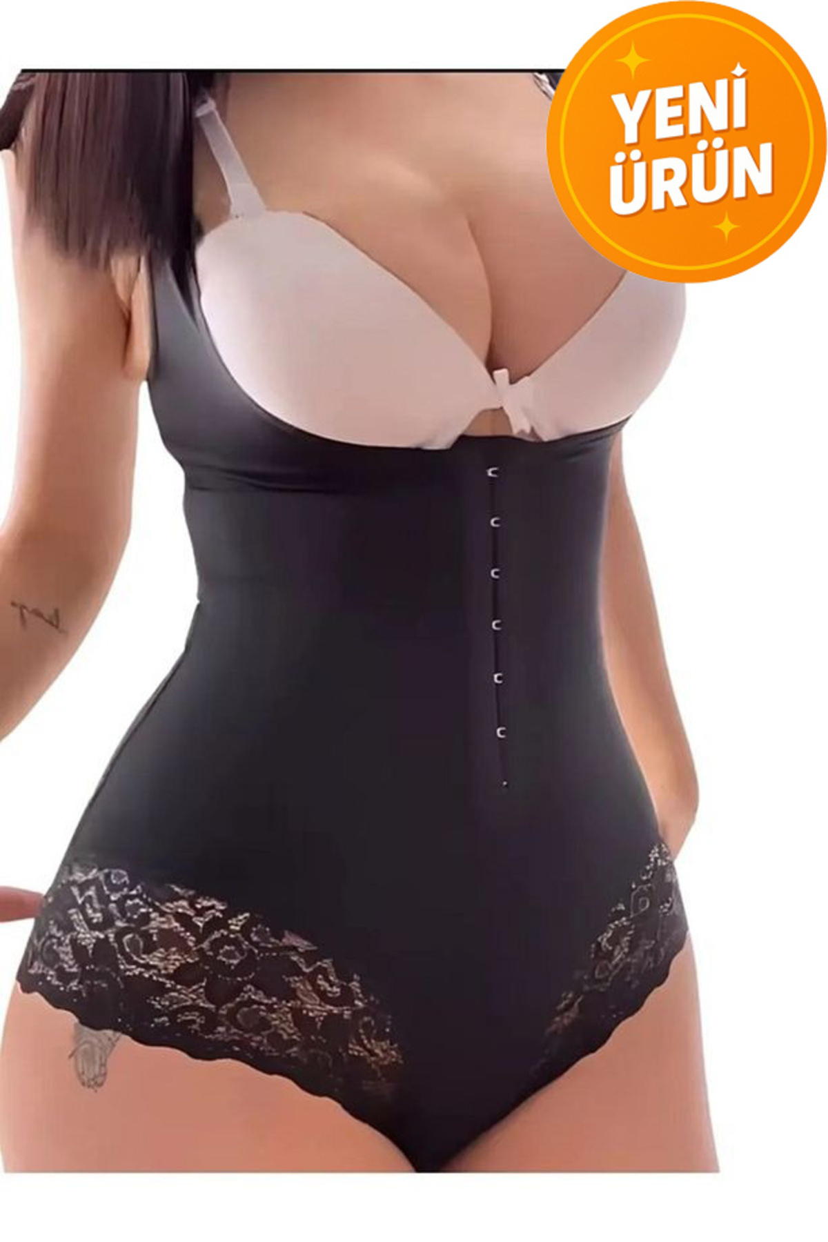 SWEAT FAST-Adjustable Gathering Body with Lace Detail – Snap Fasteners, 3-Level Agarbles, Suitable for Daily Use 1