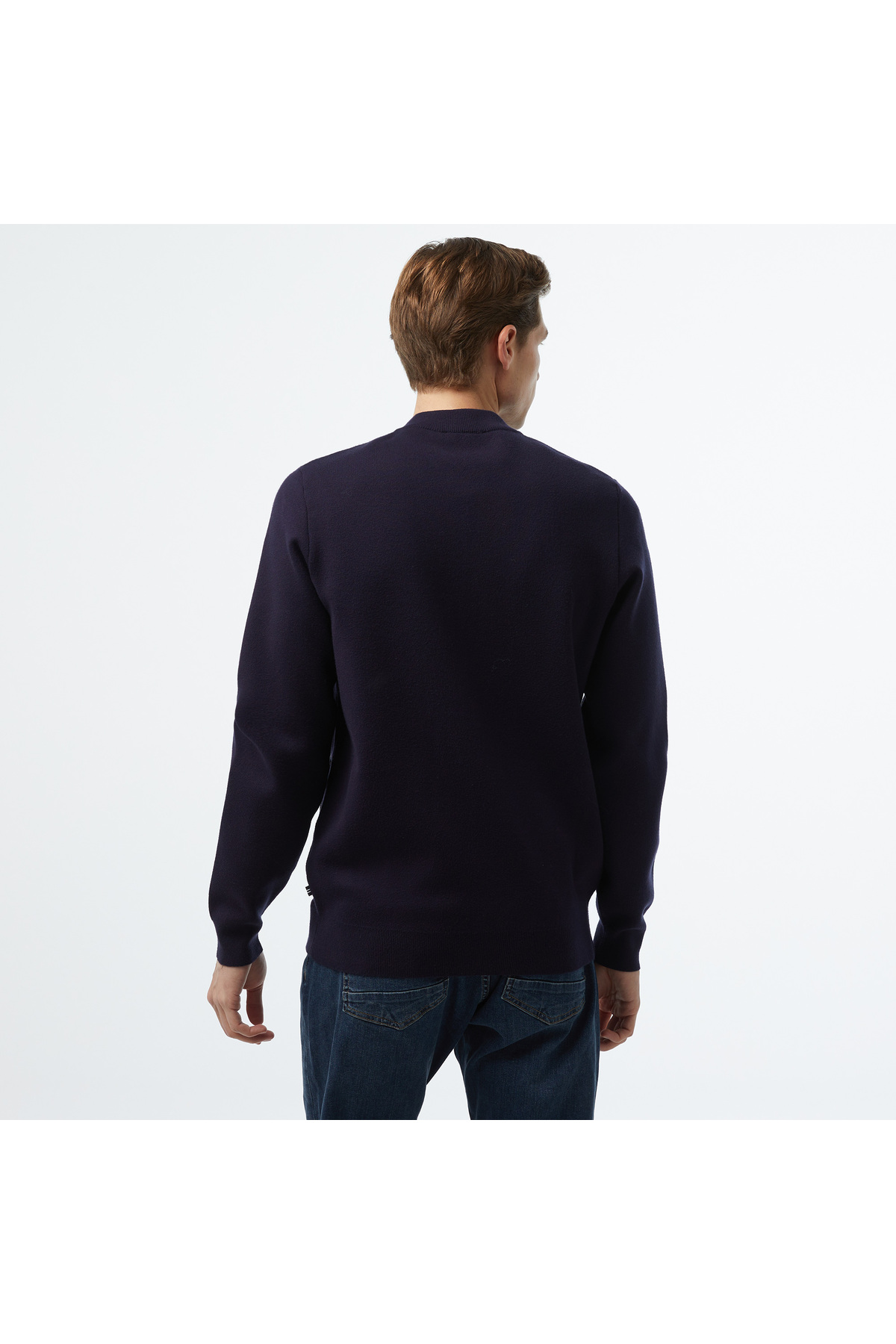 Nautica Erkek Lacivert Regular Fit Triko görsel 2