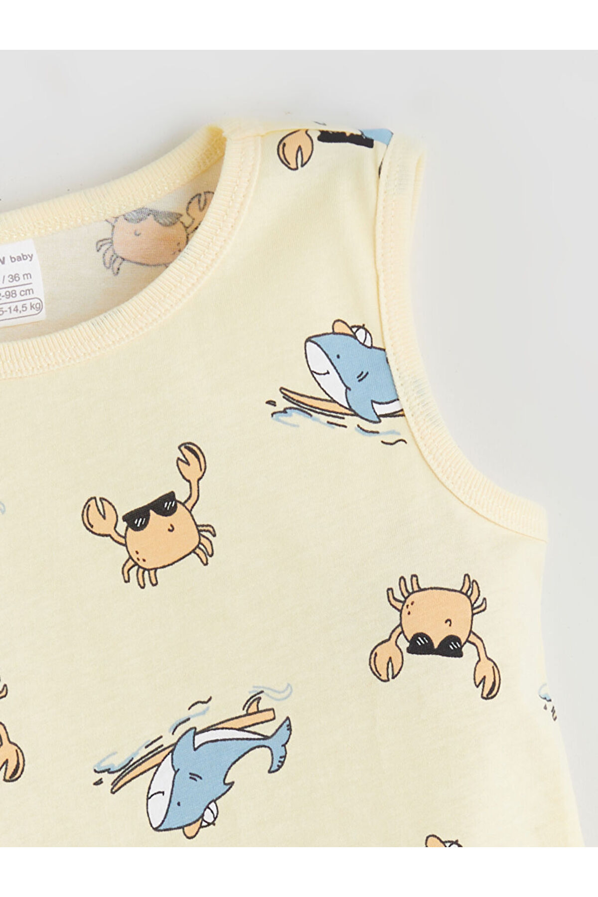 LC Waikiki-Create Your Style from Uzg Store |   Printed Baby Boy Undershirt and Shorts 2-Pack 3